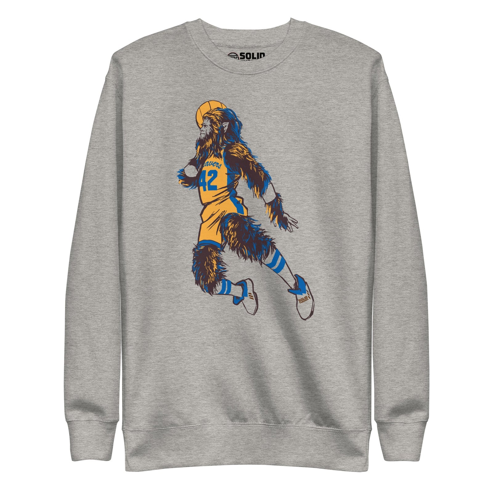 Men's Teen Wolf Cool Classic Sweatshirt | Vintage 80S Movie Fleece | Solid Threads