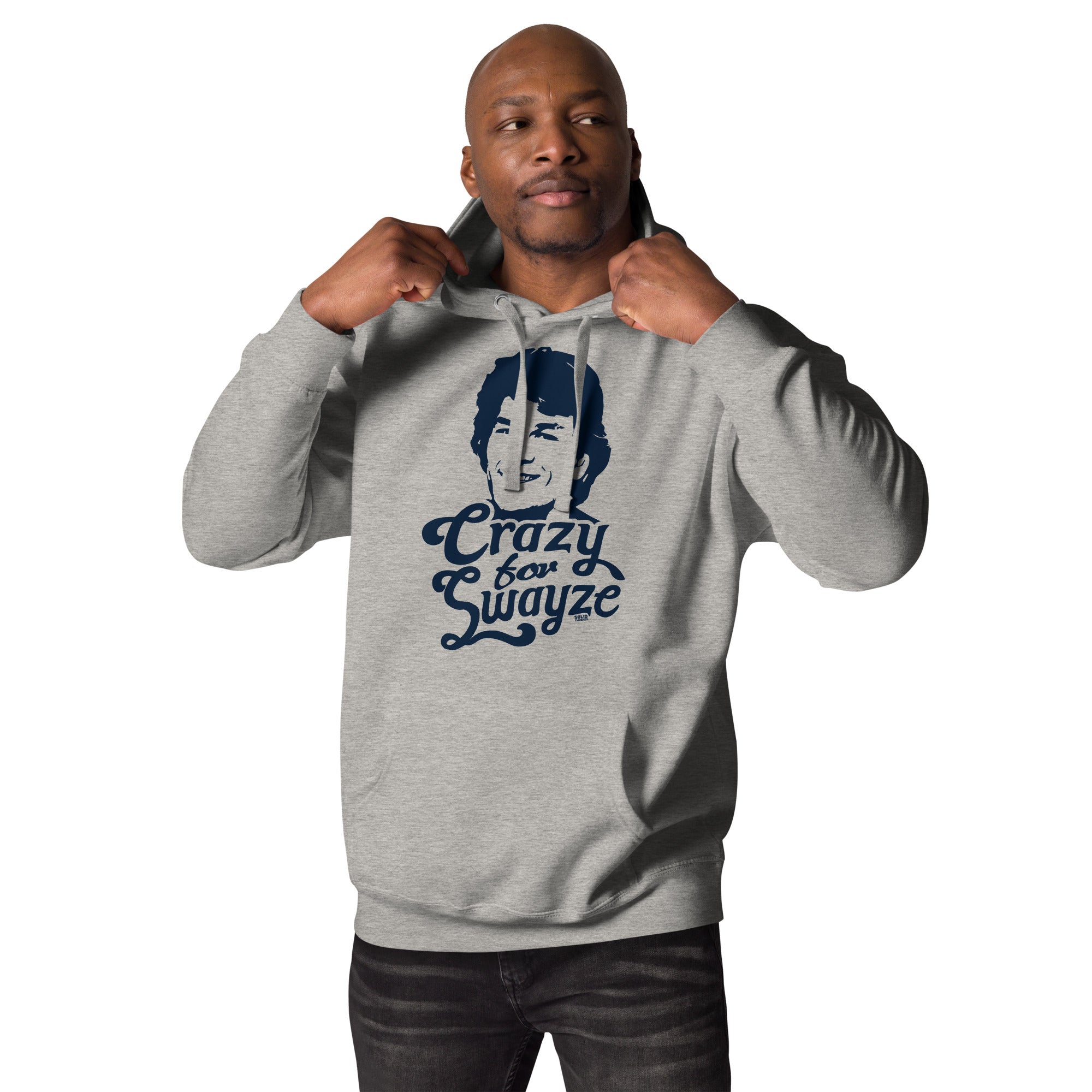 Crazy For Swayze | Supports World Health Retro Classic Pullover Hoodie | Vintage 80S Movie Fleece | Solid Threads
