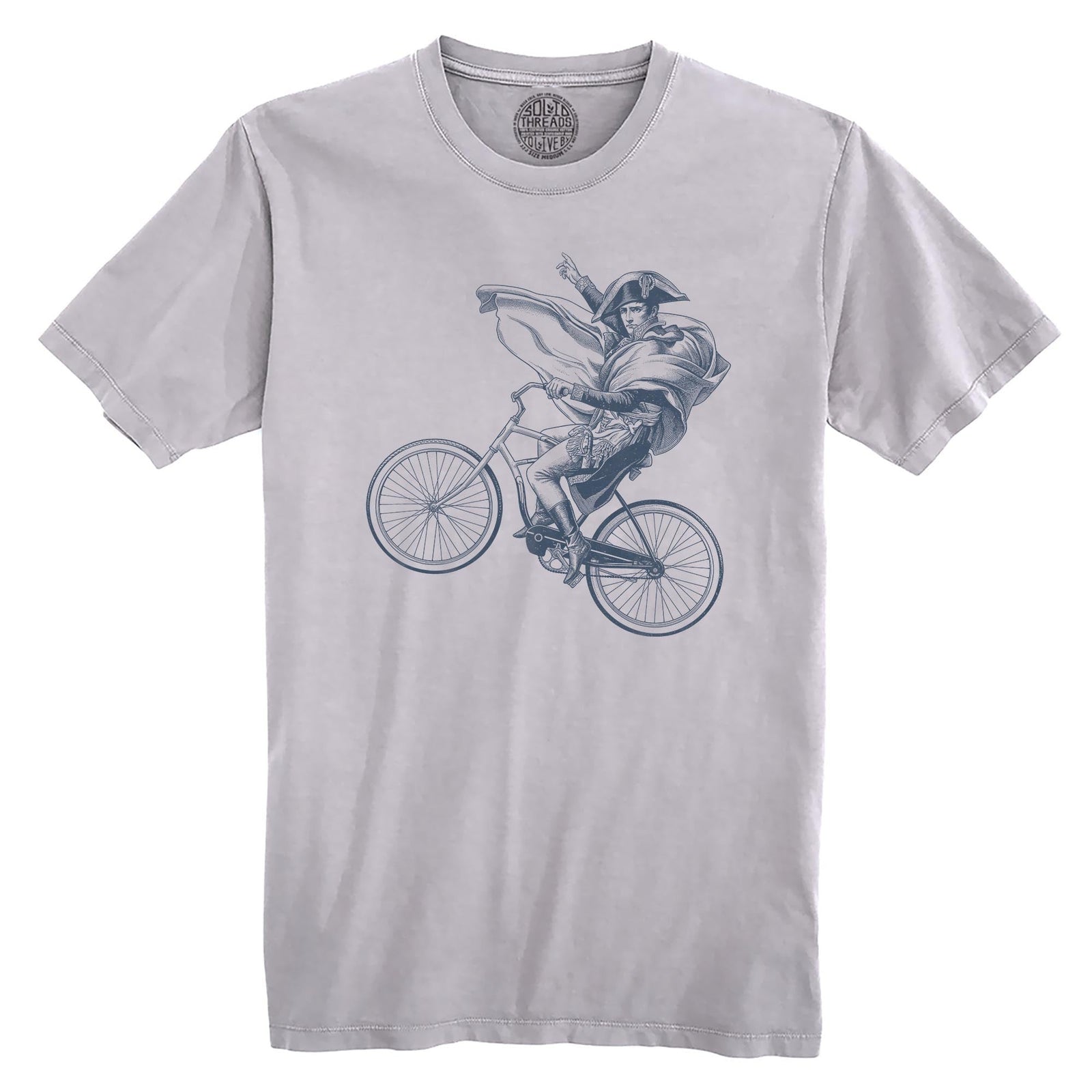 Napoleon Beach Cruiser Cool Organic T-shirt in Silver - Front View