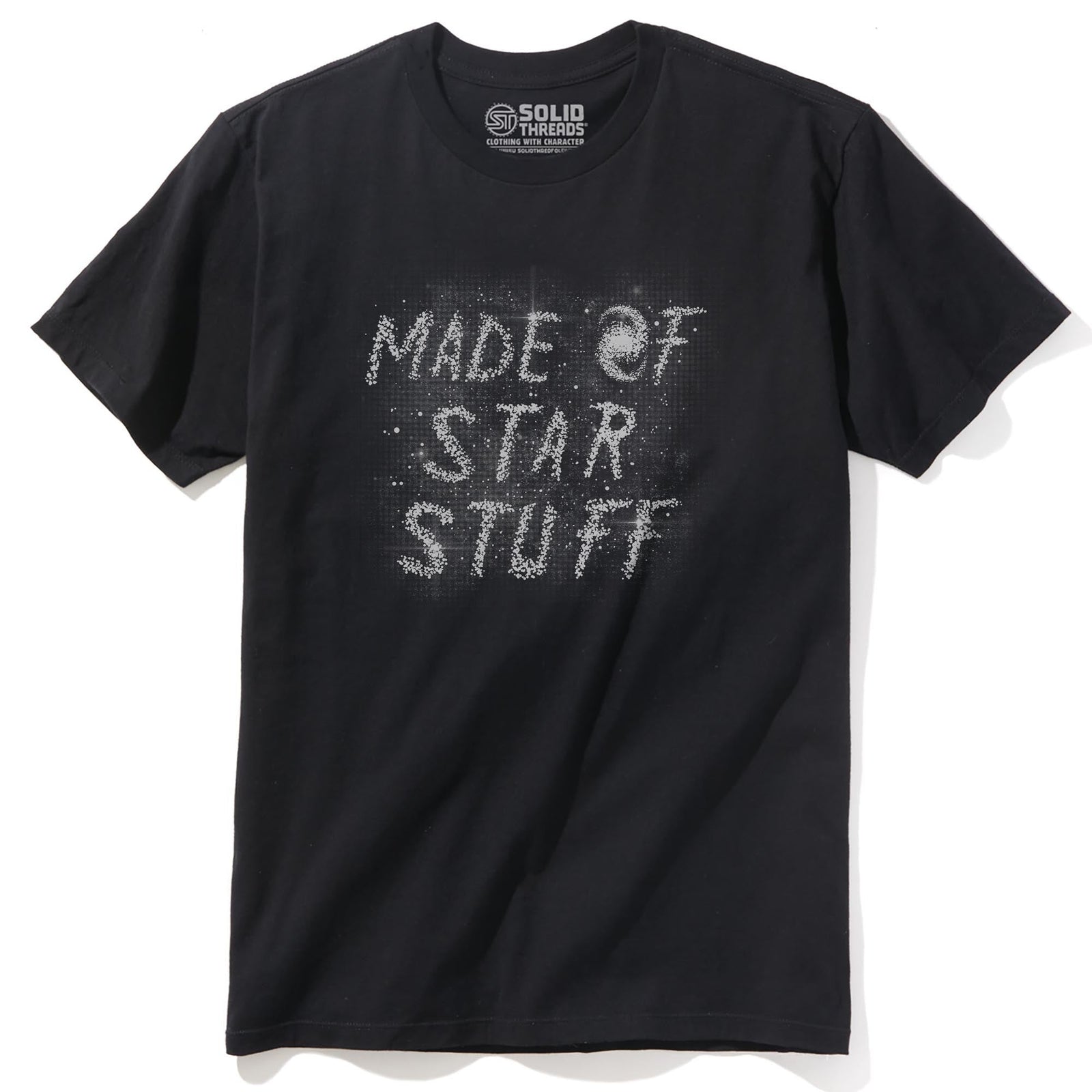 Made Of Star Stuff Vintage Staple T-shirt in Black - Front View