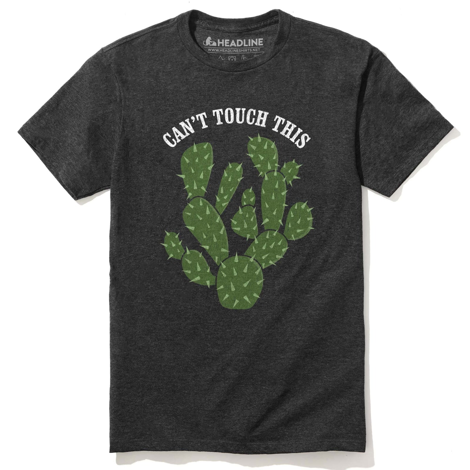 Men's Can'T Touch This Cool Graphic T-Shirt | Vintage Cactus Parody Tee | Solid Threads