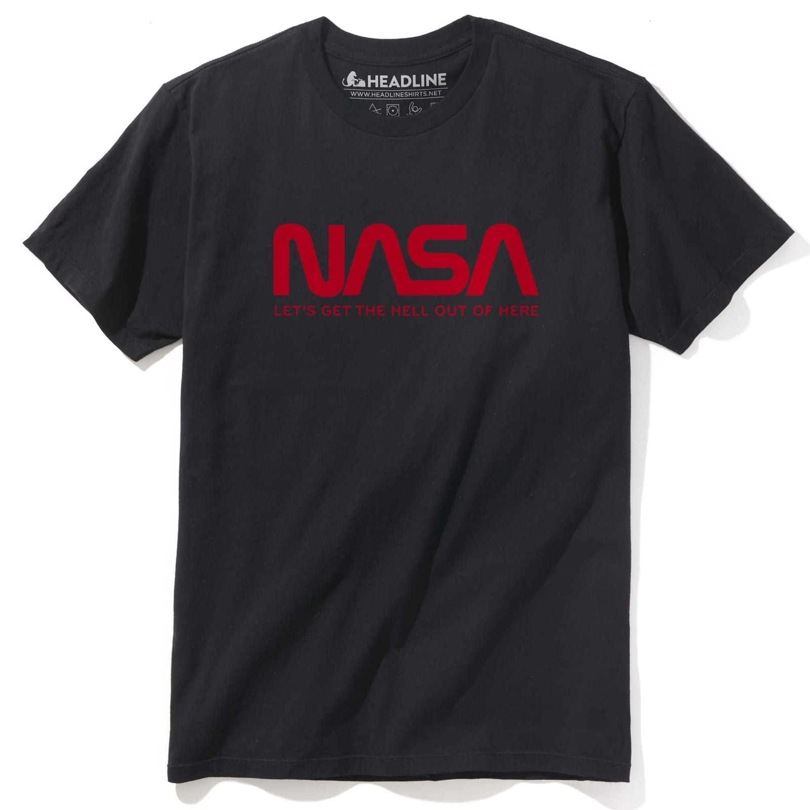 Men's Nasa Vintage Graphic T-Shirt | Cool Space Astronomy Tee | Solid Threads