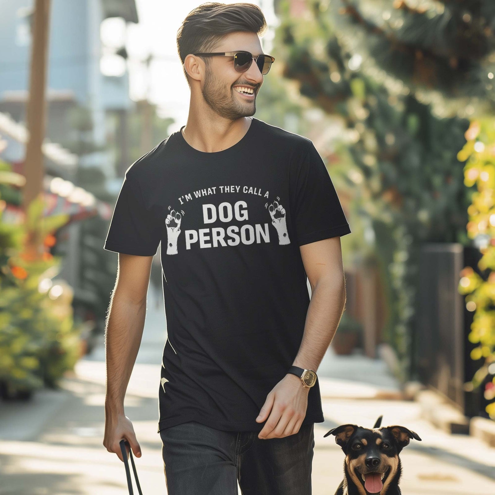 Dog Paw Air Quotes T-Shirt