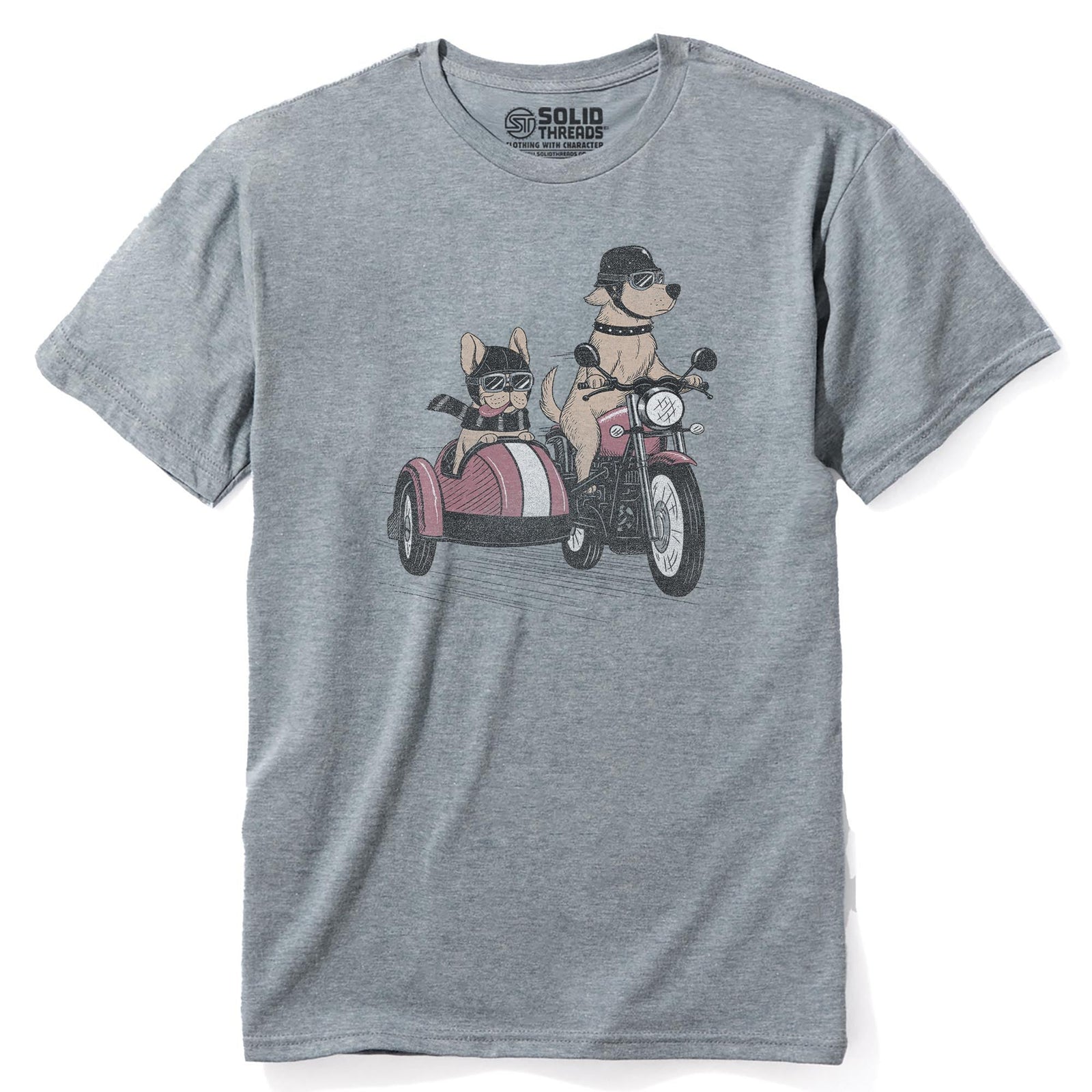 Bred To Be Wild Vintage Staple T-shirt in Ash Heather - Front View