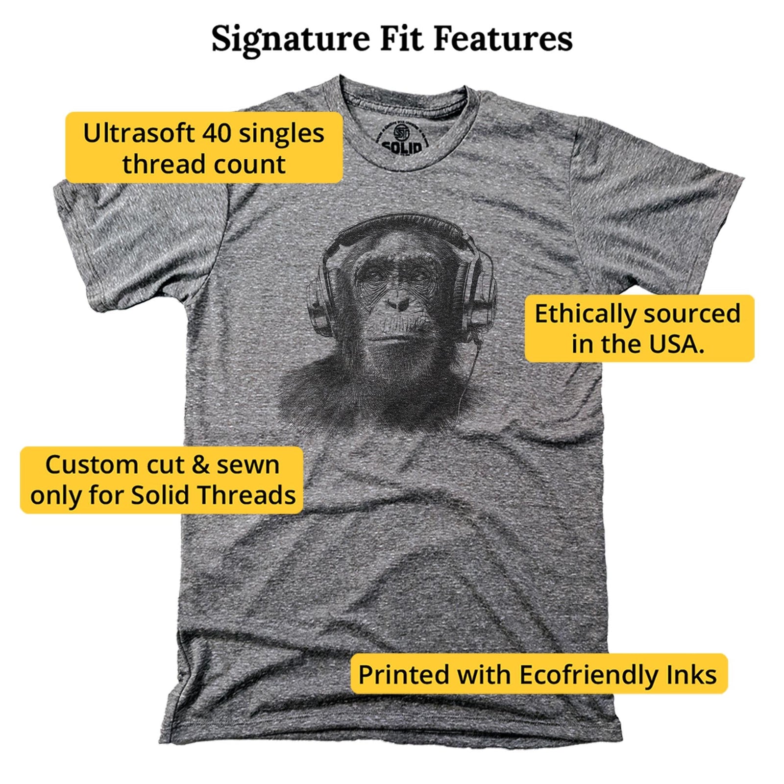 Jungle Jams Cool Signature T-shirt in Silver - Fit Attributes