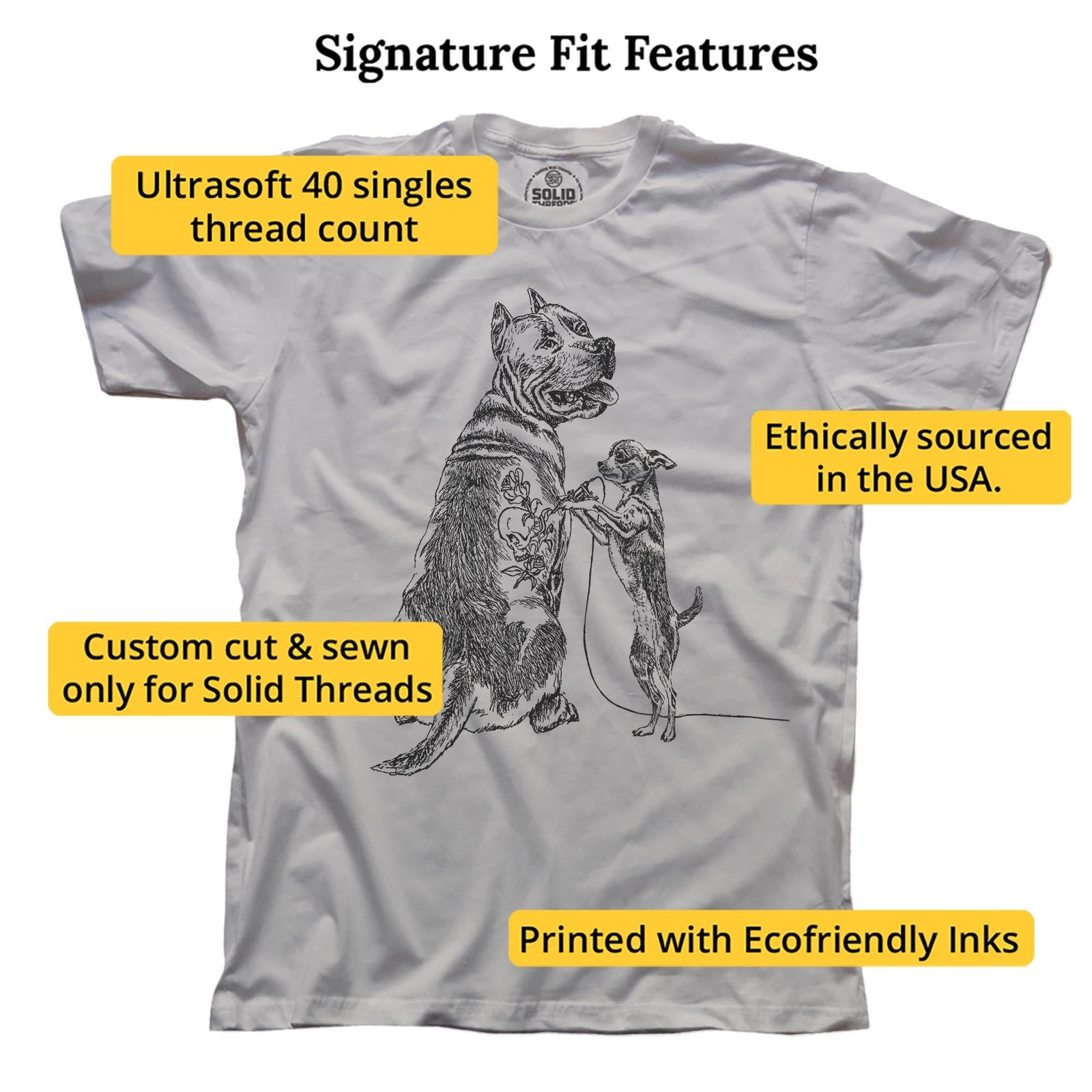 Getting Inked Cool Signature T-shirt in Silver - Fit Attributes