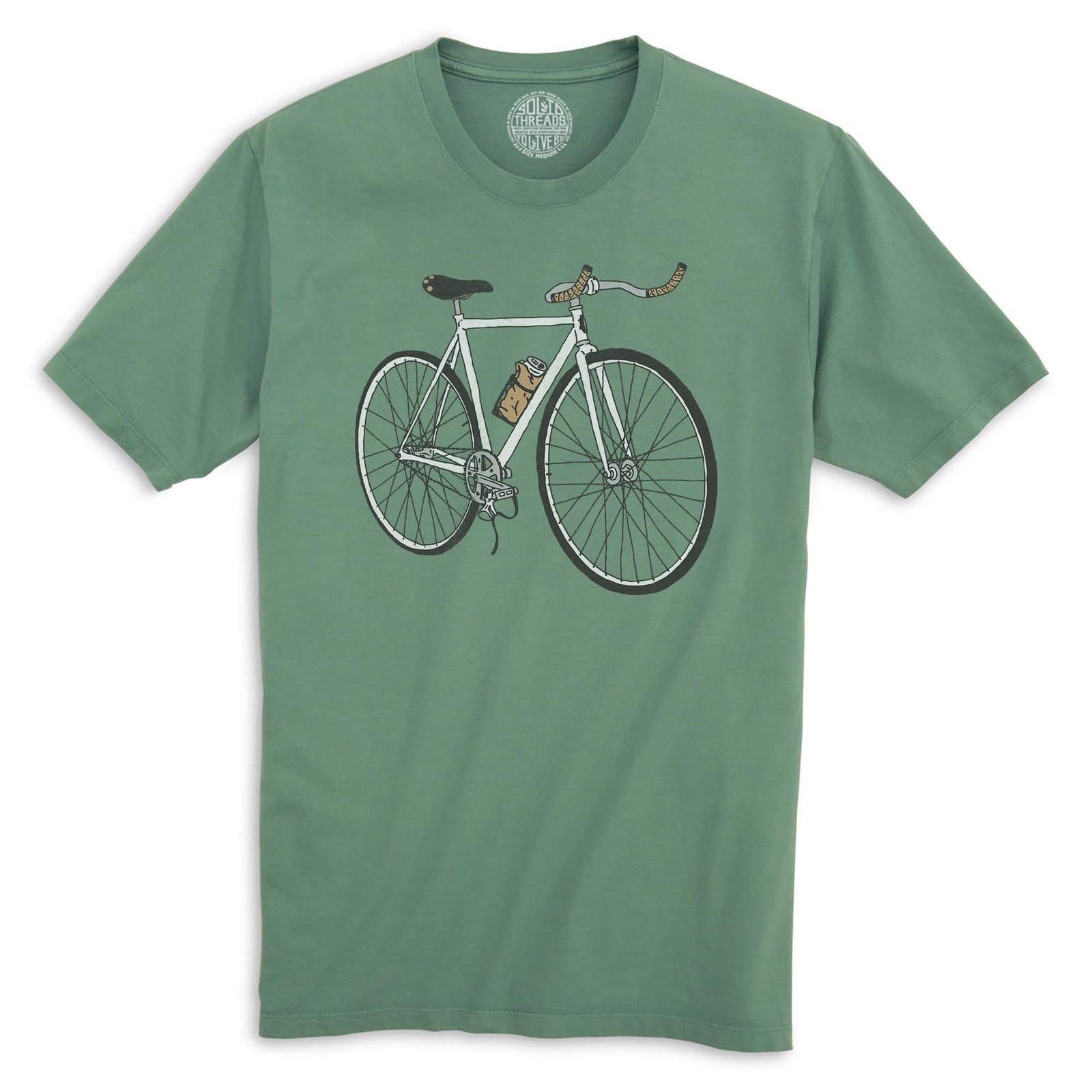Roadie Cool Organic T-shirt in Pine - Front View