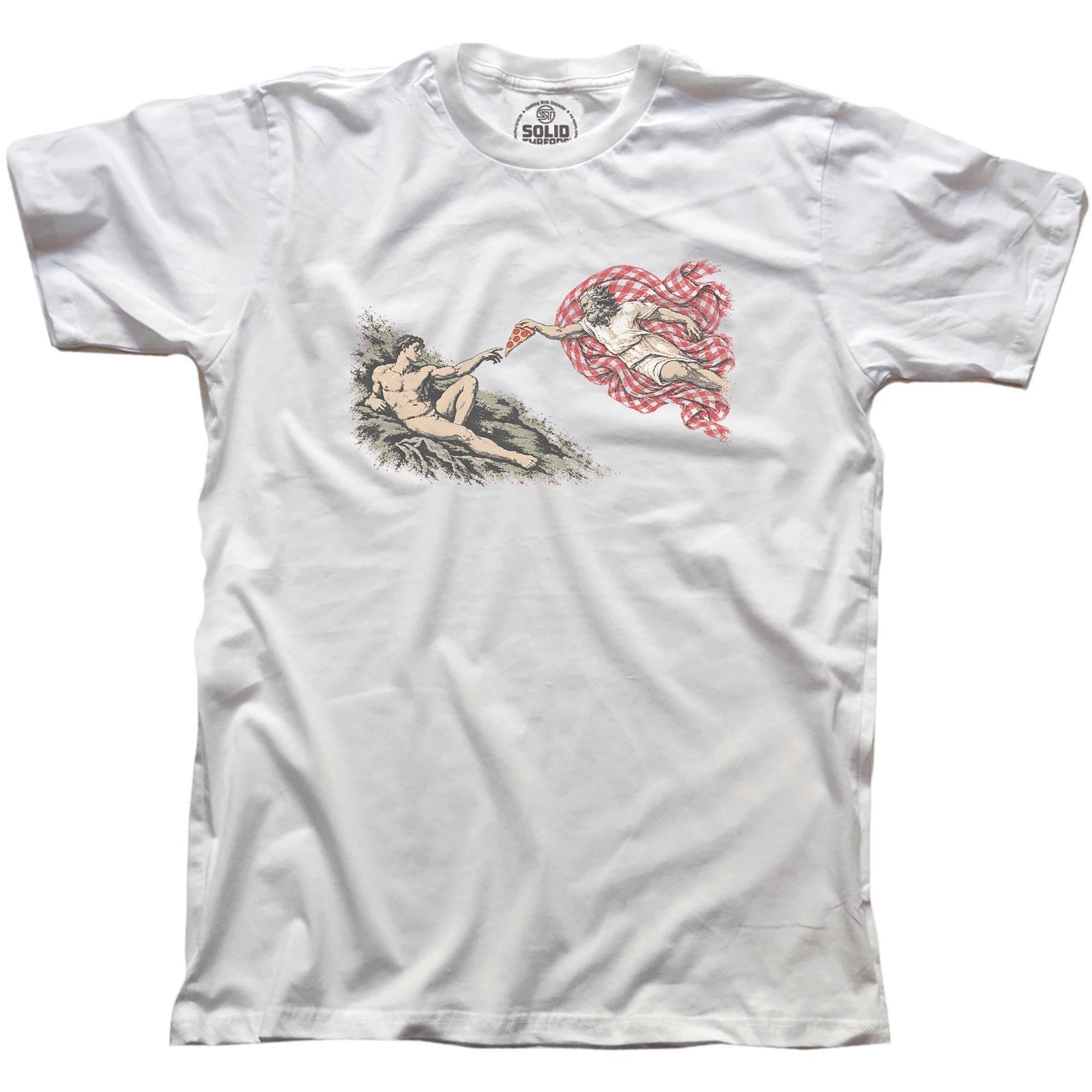 Slice Of Heaven Vintage Signature T-shirt in White - Front View