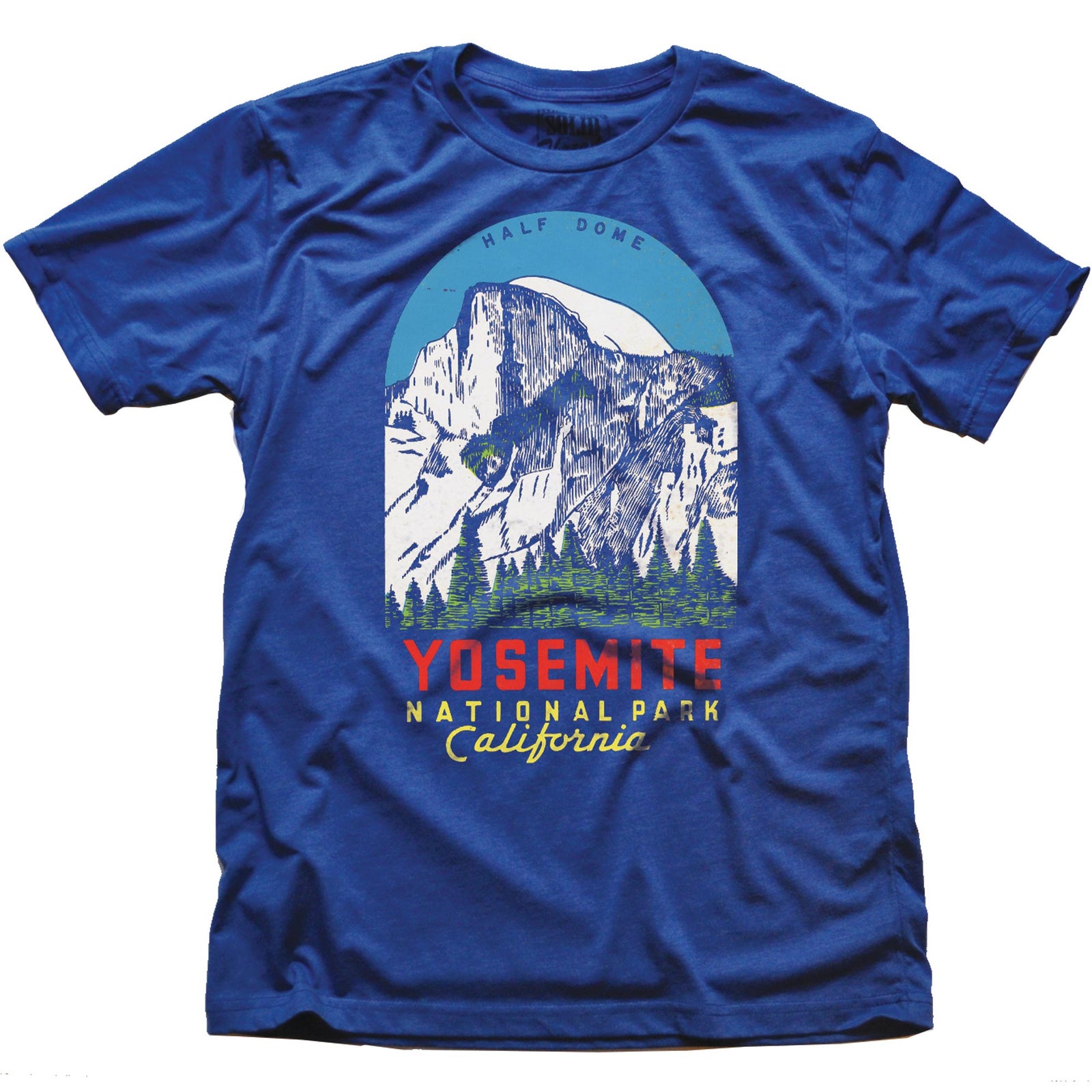 Men's Yosemite Vintage Graphic T-Shirt | Cool CA National Park Tee | Solid Threads