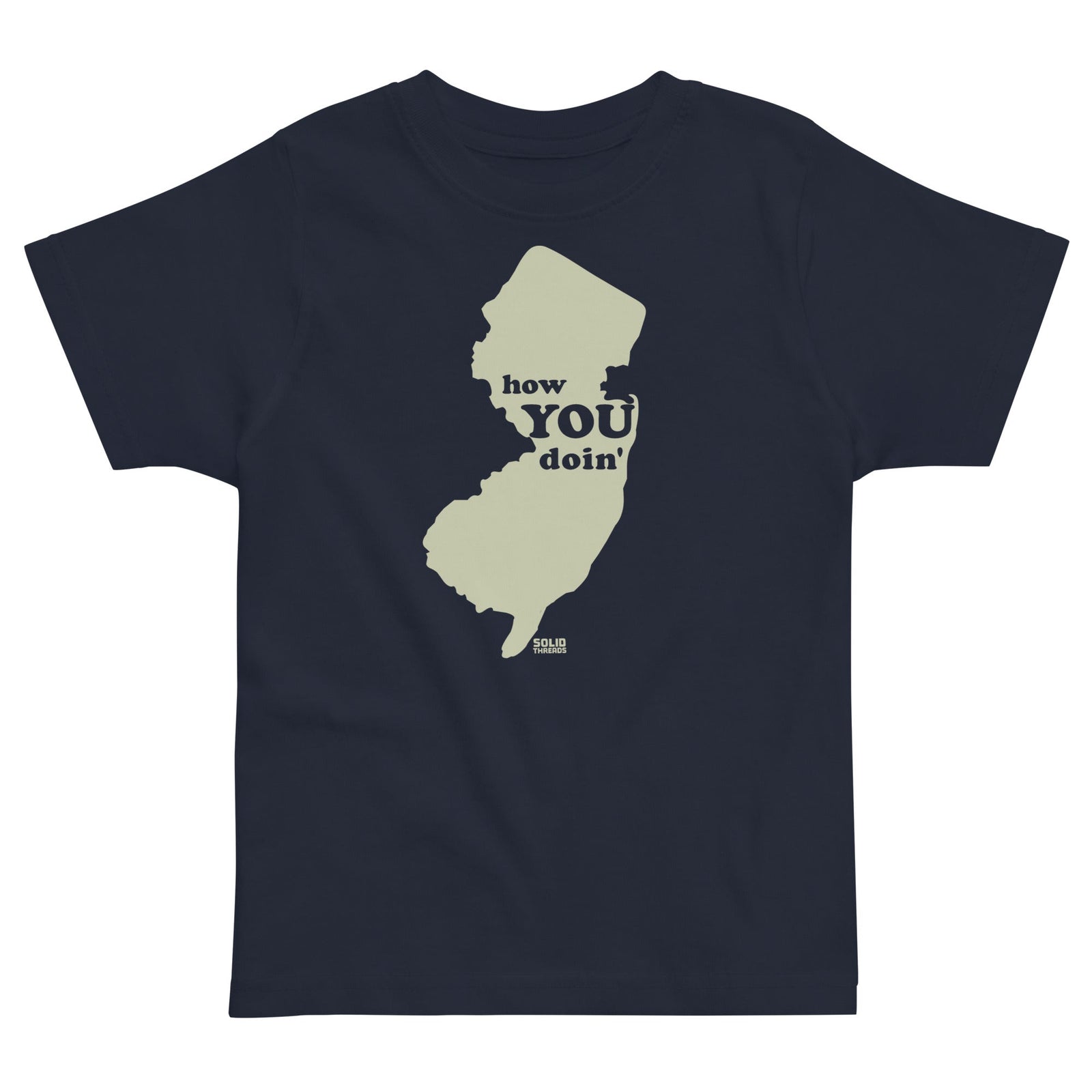 Toddler's How You Doin' Retro Extra Soft T-Shirt | Funny New Jersey Tee | Solid Threads