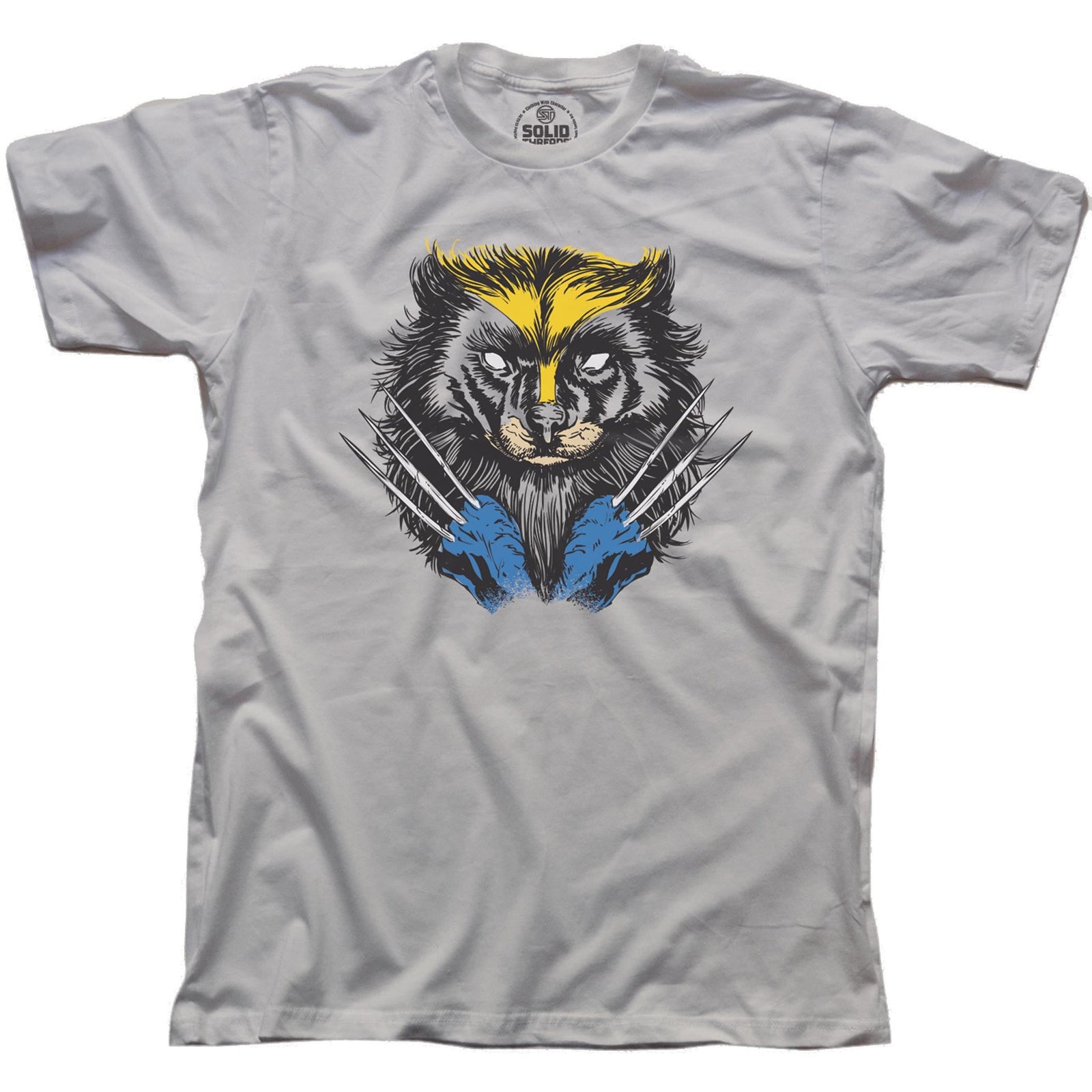Men's Wolverine Funny Graphic T-Shirt | Cool X-Men Comics Tee | Solid Threads