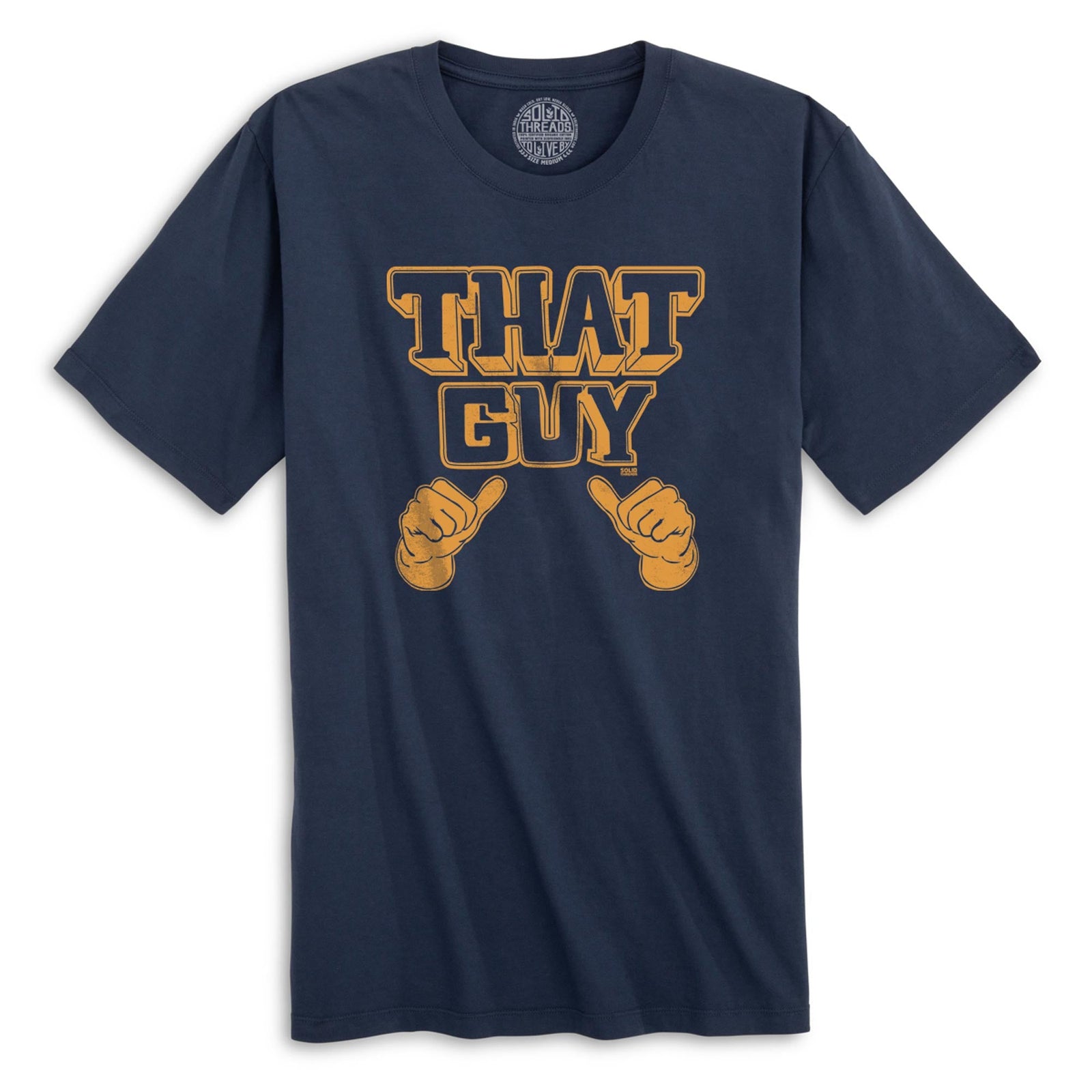 That Guy Funny Organic Cotton T-shirt | Vintage Center Of Attention Tee | Solid Threads