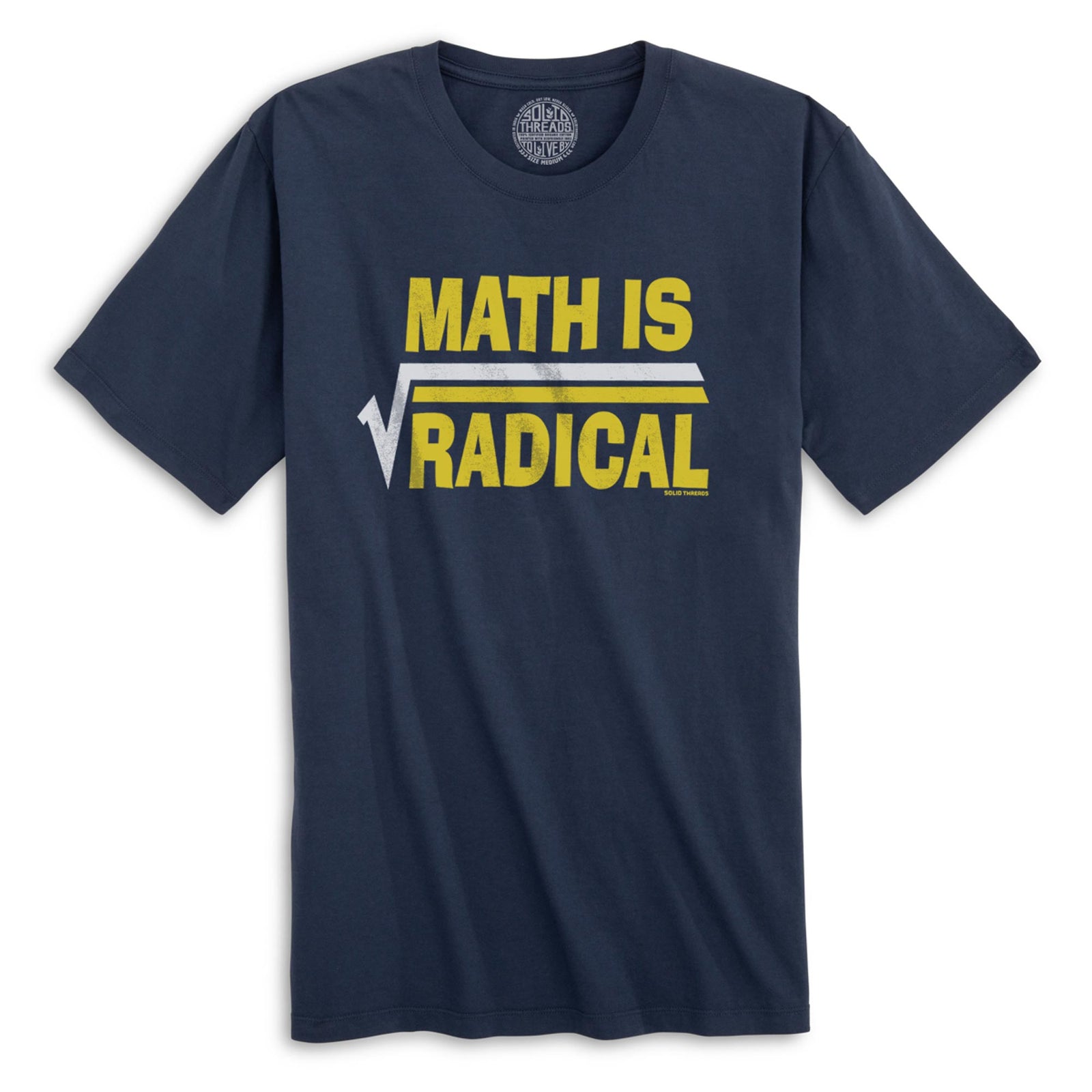 Math Is Radical Vintage Organic Cotton T-shirt | Funny Nerd Tee | Solid Threads