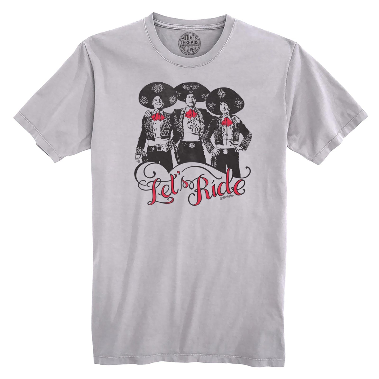 Let's Ride Vintage Organic Cotton T-shirt | Cool Western 80s Movie Tee | Solid Threads