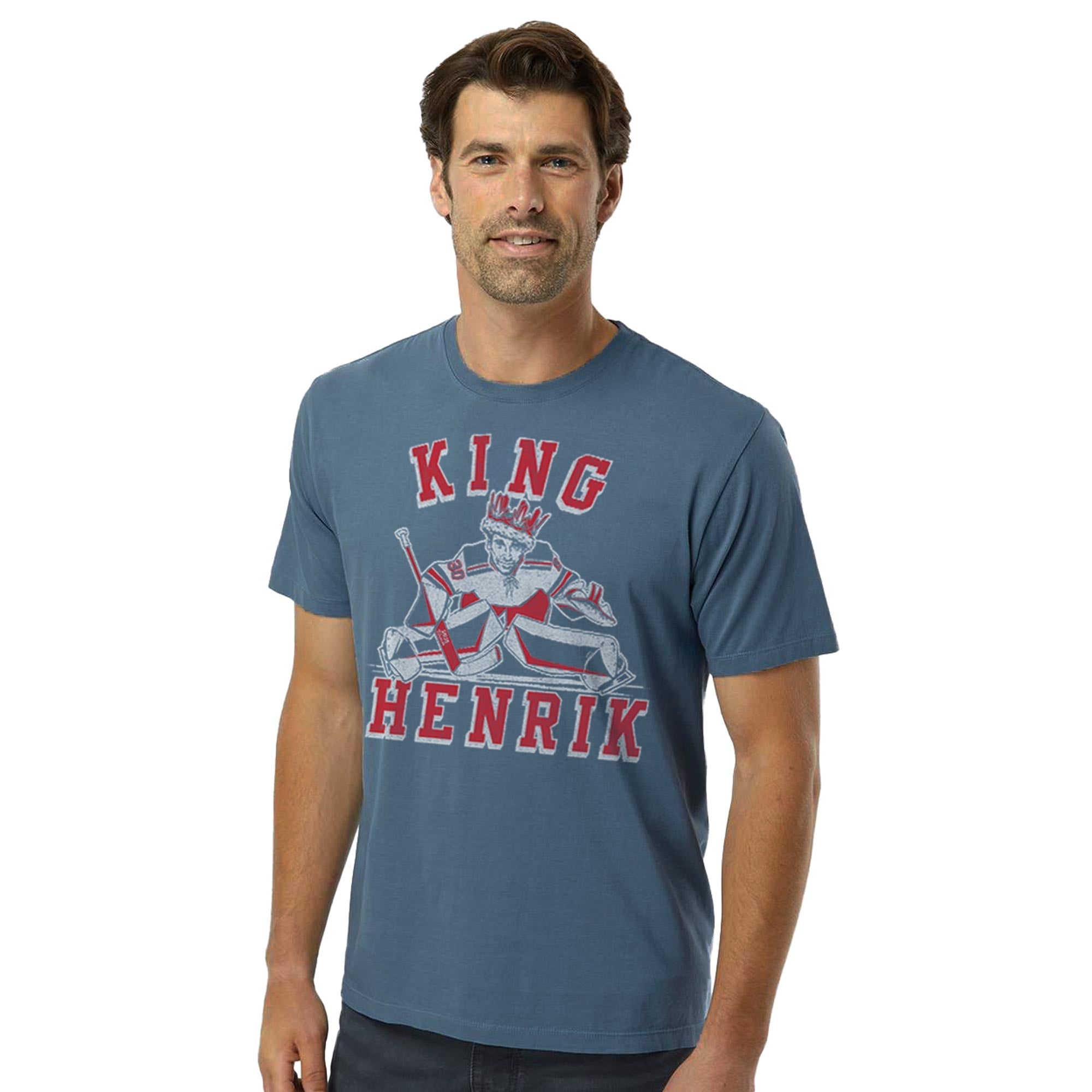 King Henrik Cool Organic Cotton T-shirt | Vintage Ice Hockey  Tee On Model | Solid Threads