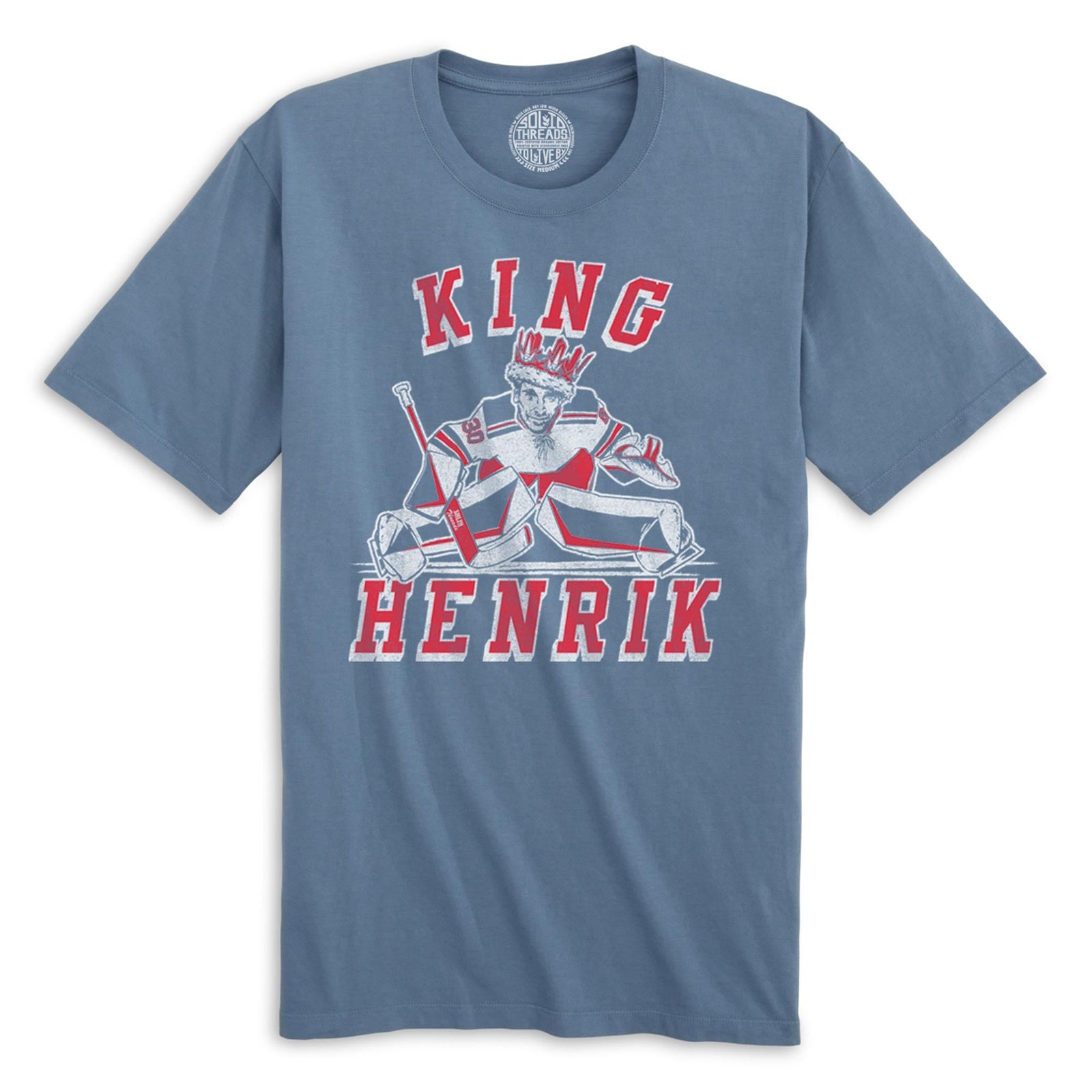 King Henrik Cool Organic Cotton T-shirt | Vintage Ice Hockey Tee | Solid Threads