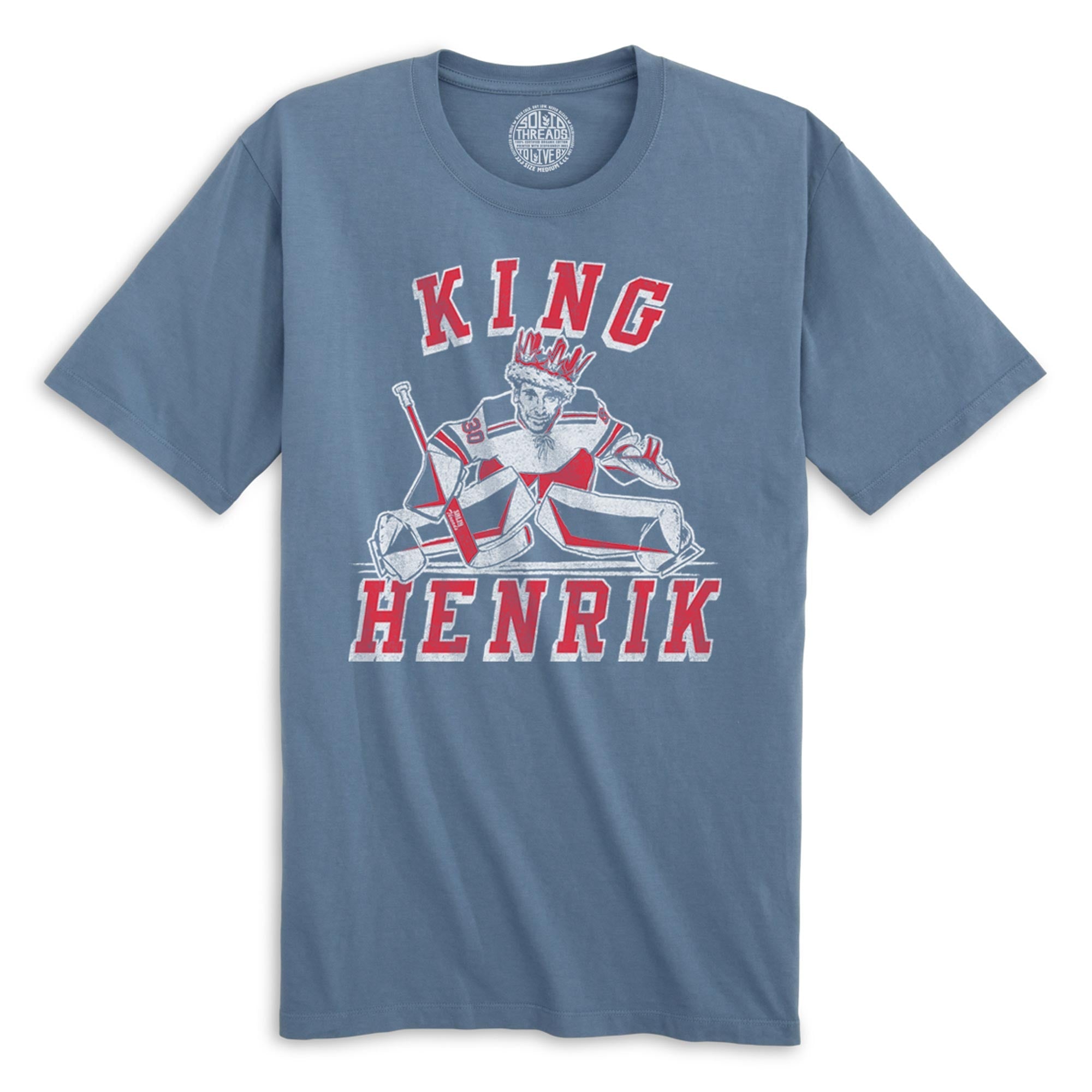King Henrik Cool Organic Cotton T-shirt | Vintage Ice Hockey  Tee | Solid Threads