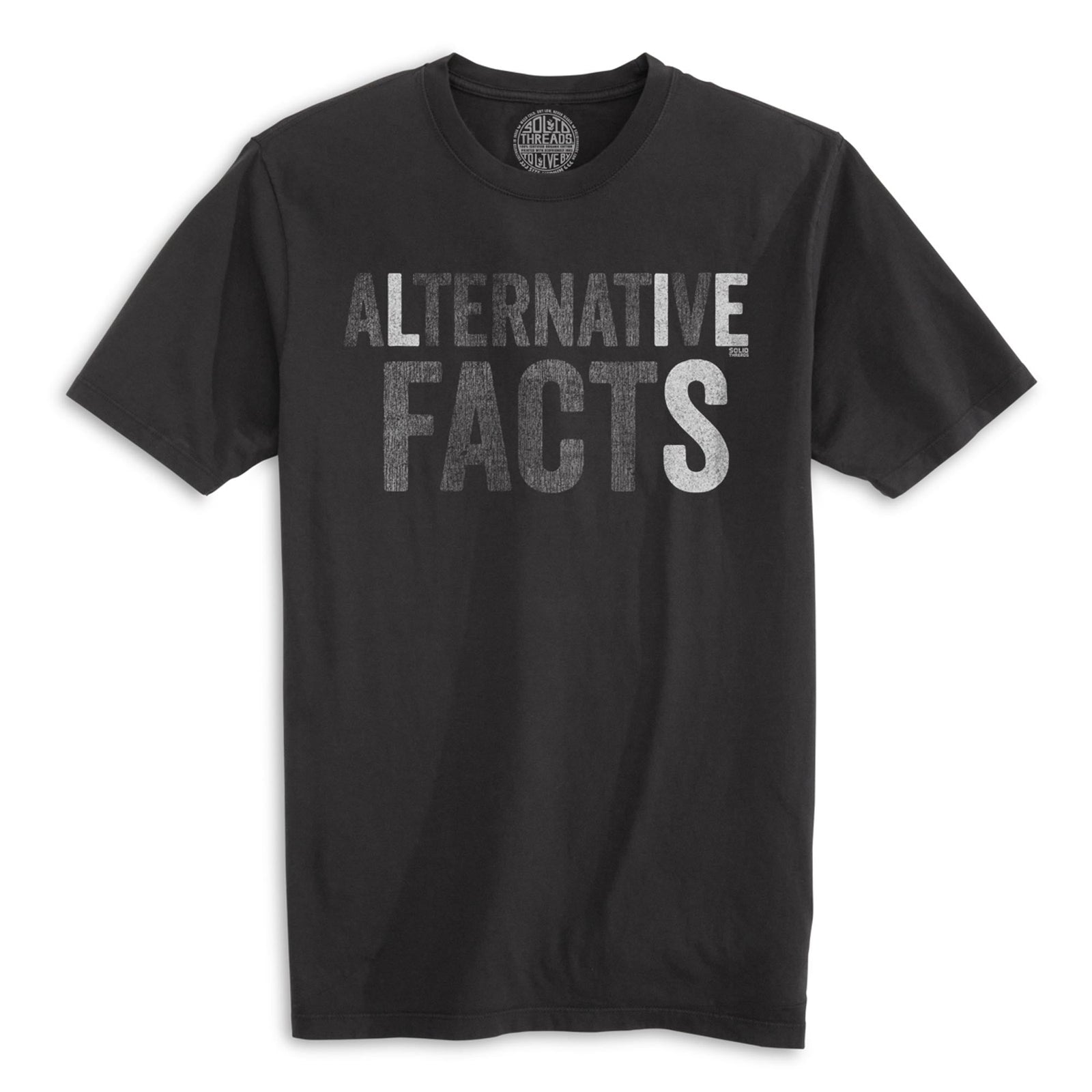 Alternative Facts Vintage Organic Cotton T-shirt | Funny Anti Trump  Tee | Solid Threads