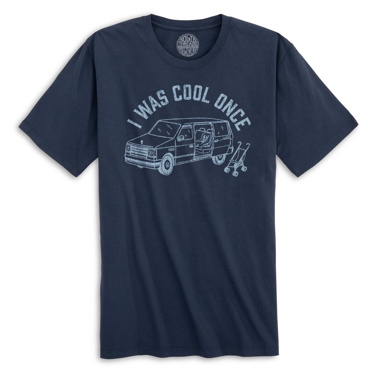 I Was Cool Once Vintage Organic Cotton T-shirt | Funny Parenting Tee | Solid Threads