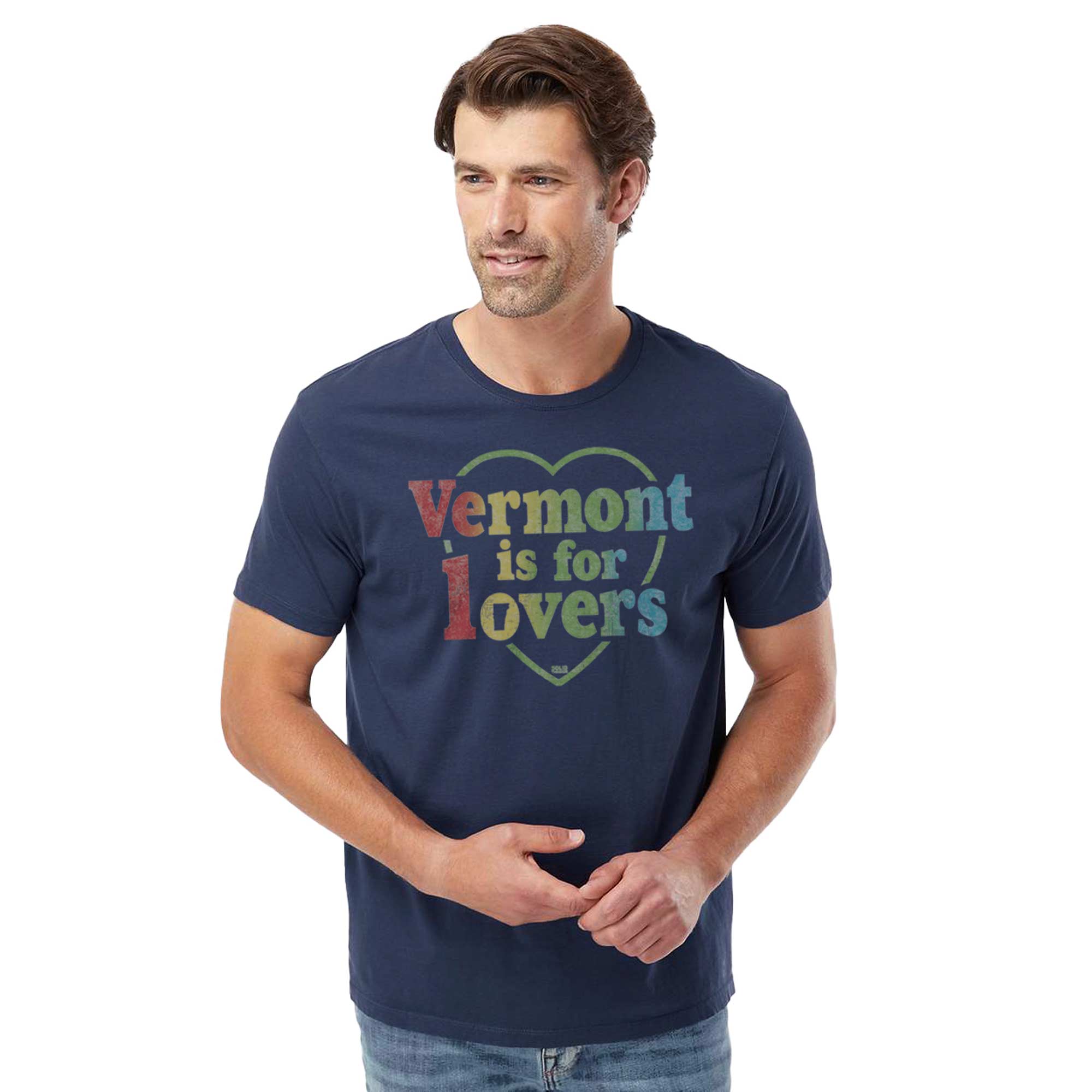 Vermont Is For Lovers Cool Organic Cotton T-shirt | Vintage Green Mountain State Tee | Solid Threads