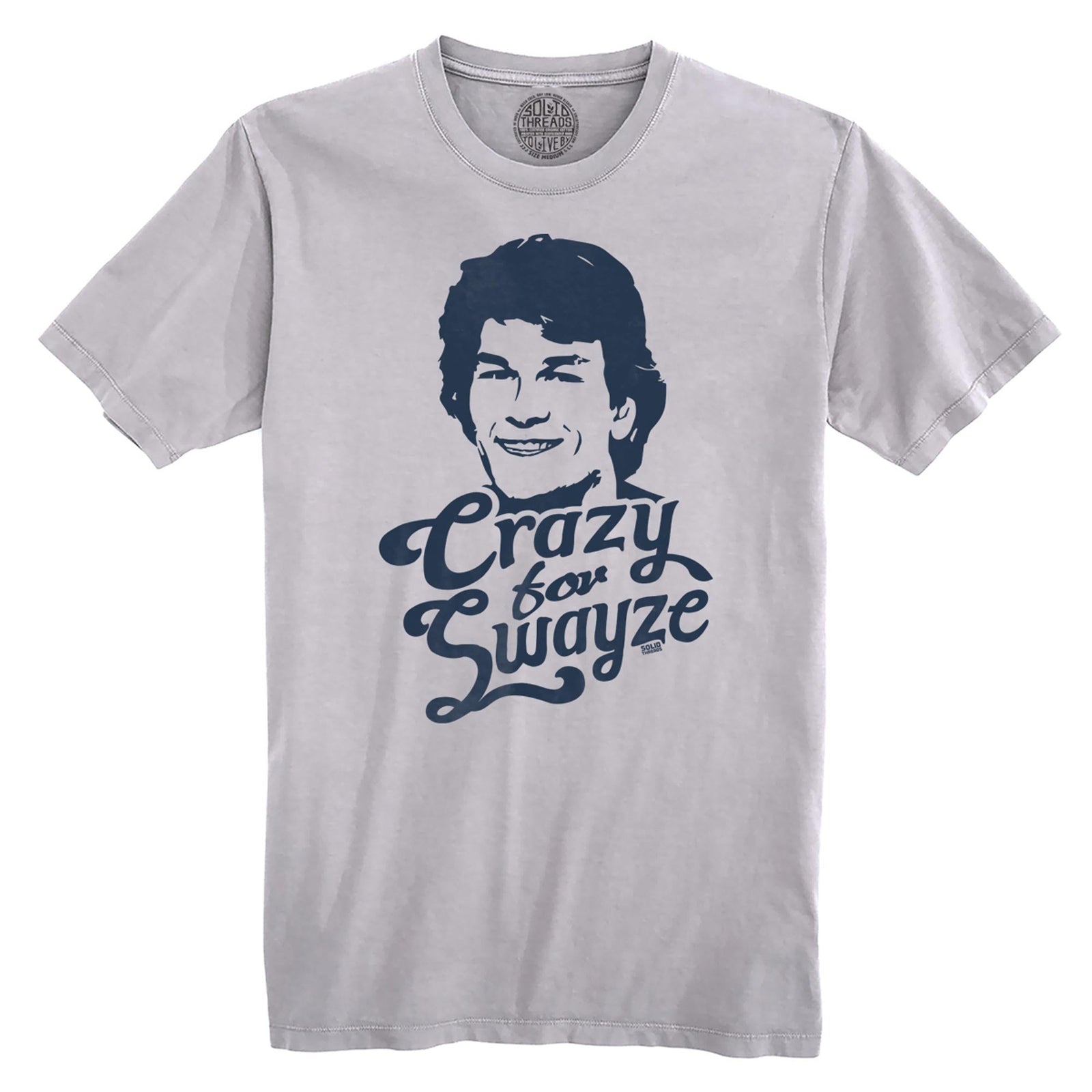 Crazy For Swayze | Retro Organic Cotton T-shirt | Vintage 80s Movie Tee | Solid Threads