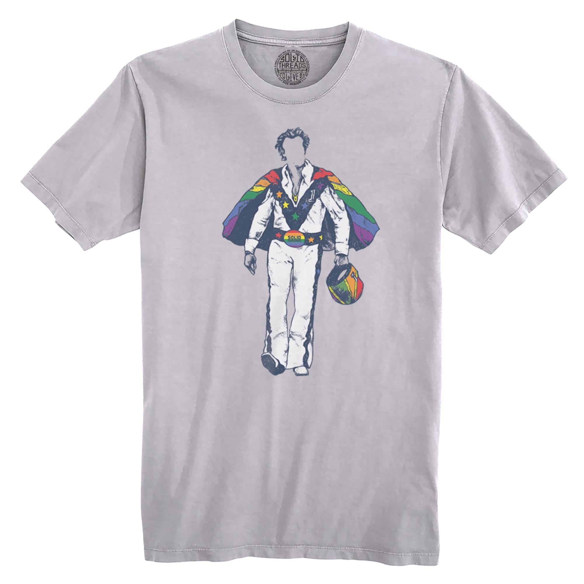 Pride Daredevil Cool Organic Cotton T-shirt | Vintage Lgbtq Liberation  Tee | Solid Threads