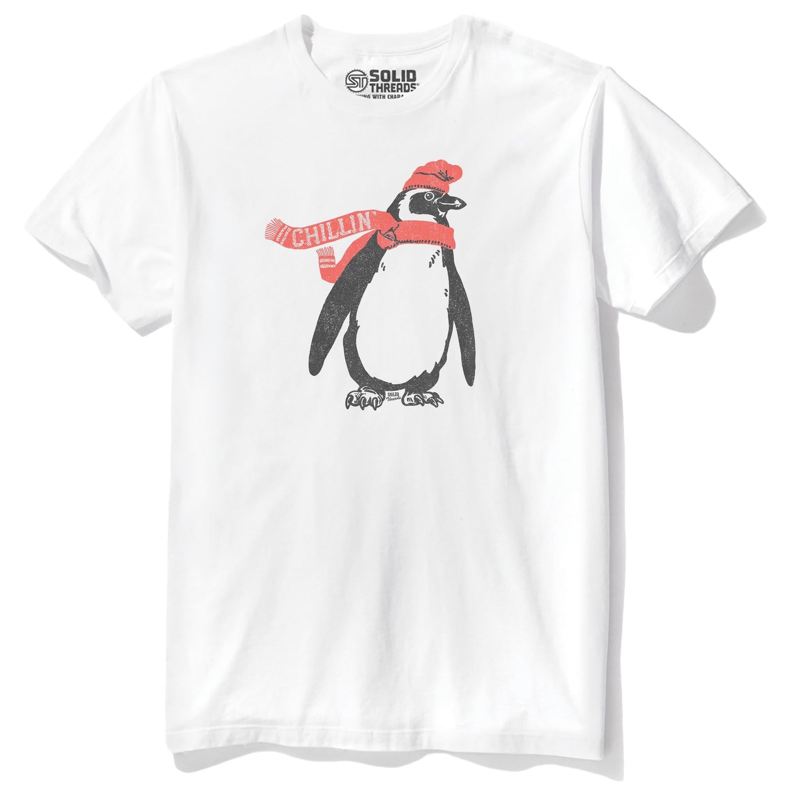 Chillin Cool Staple T-shirt in White - Front View
