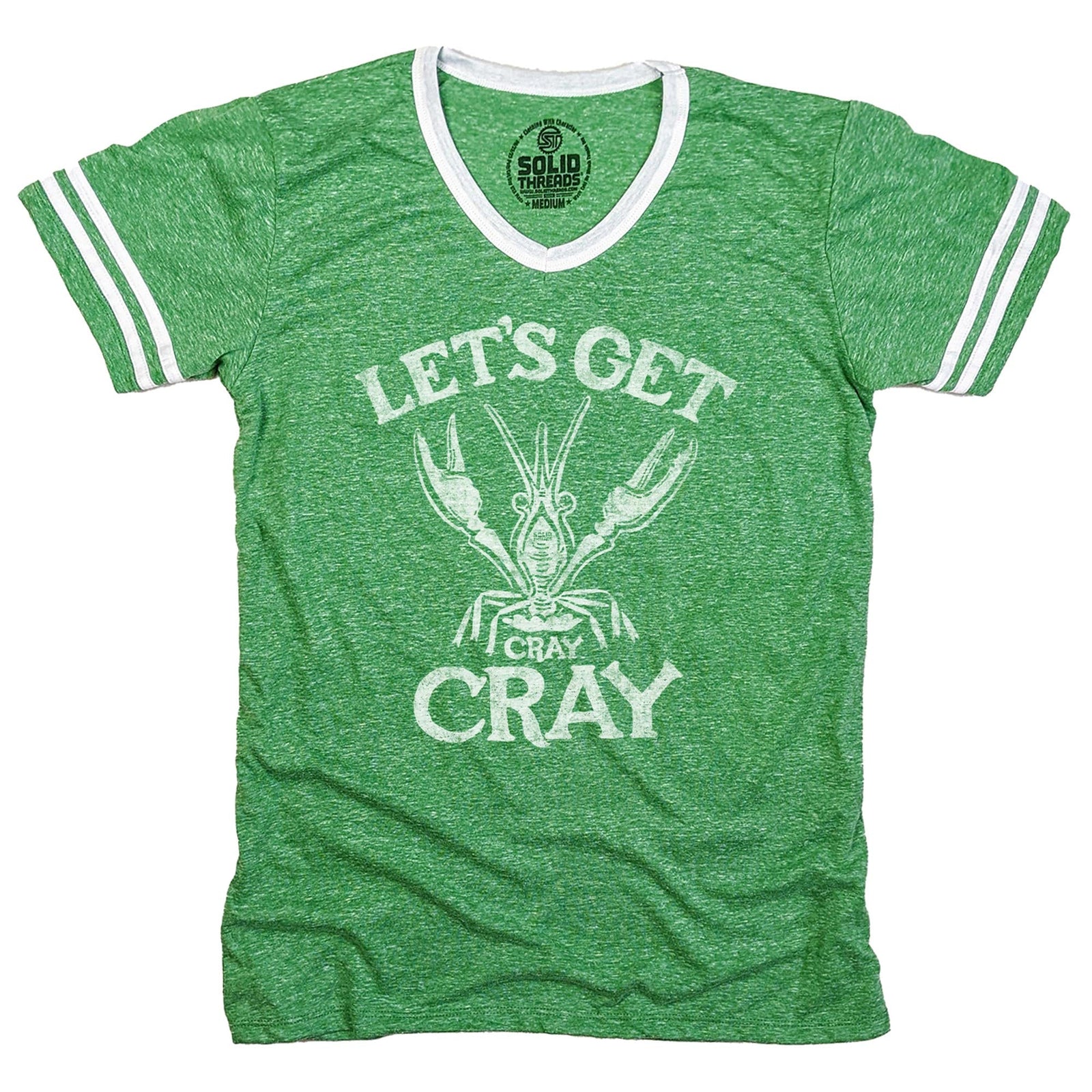 Let's Get Cray Cray Ringer V-Neck Tee