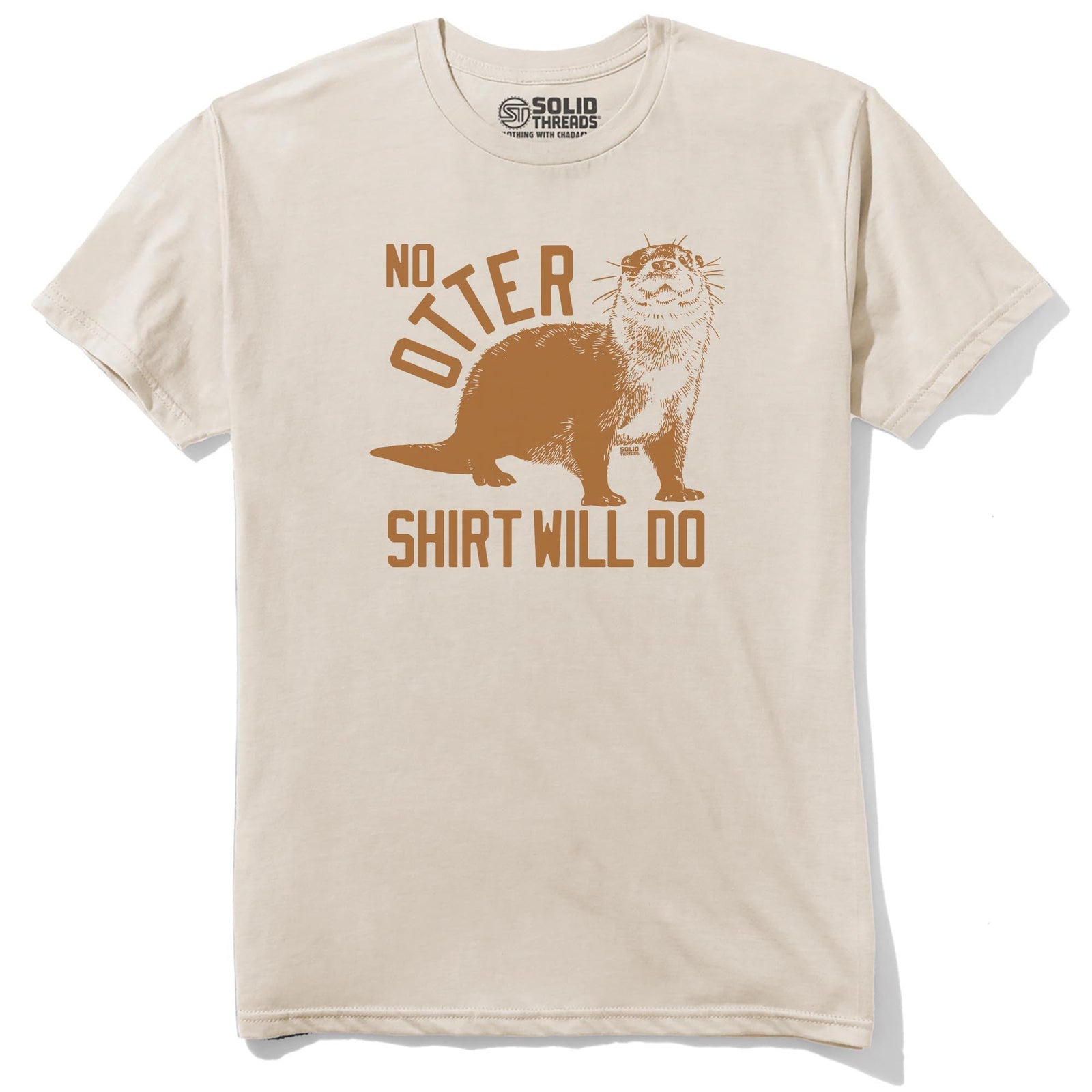 No Otter Shirt Will Do Vintage Staple T-shirt in Natural - Front View