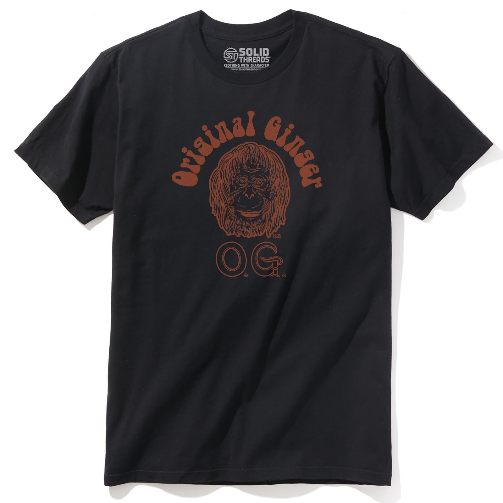 Original Ginger Cool Staple T-shirt in Black - Front View