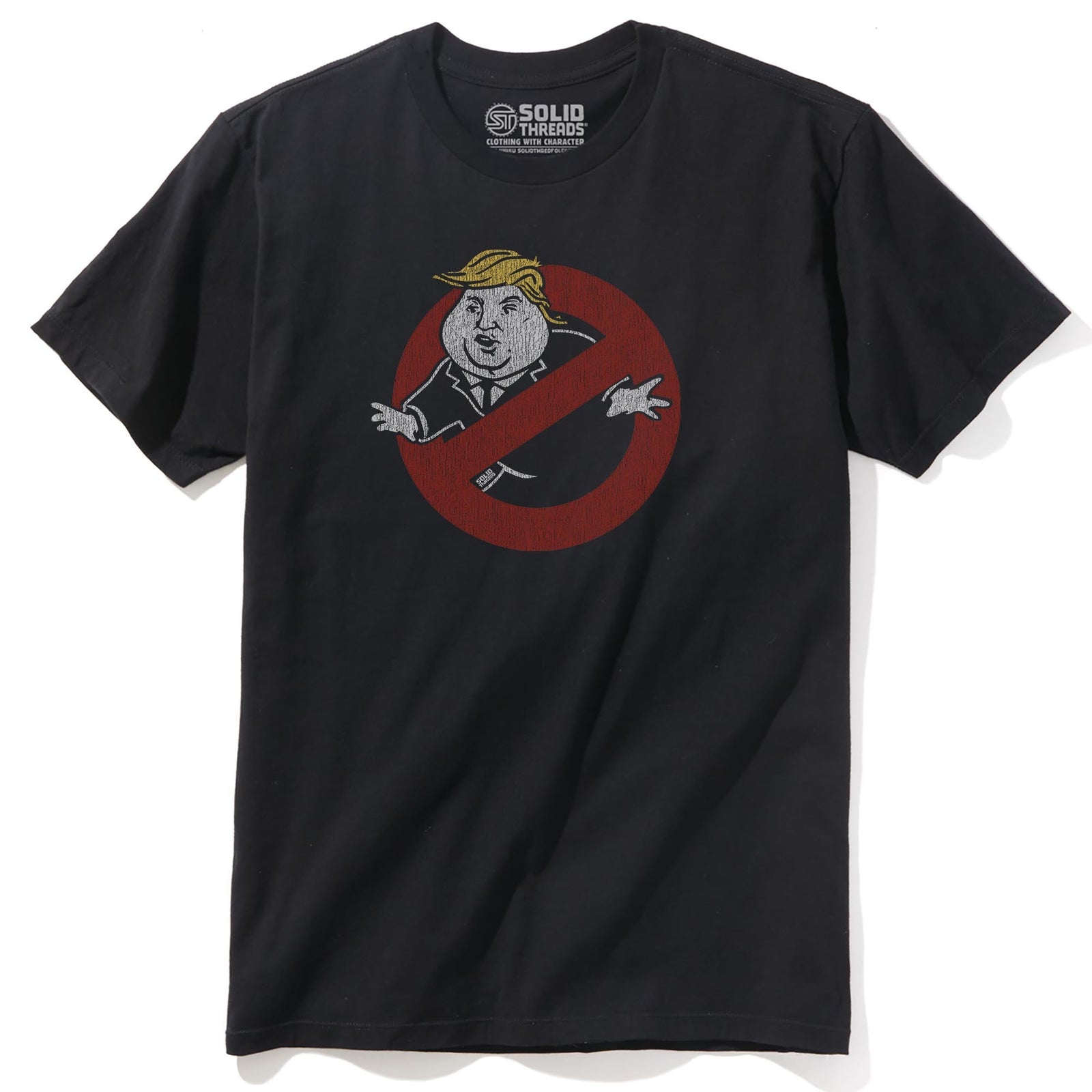 Trump Busters Vintage Staple T-shirt in Black - Front View