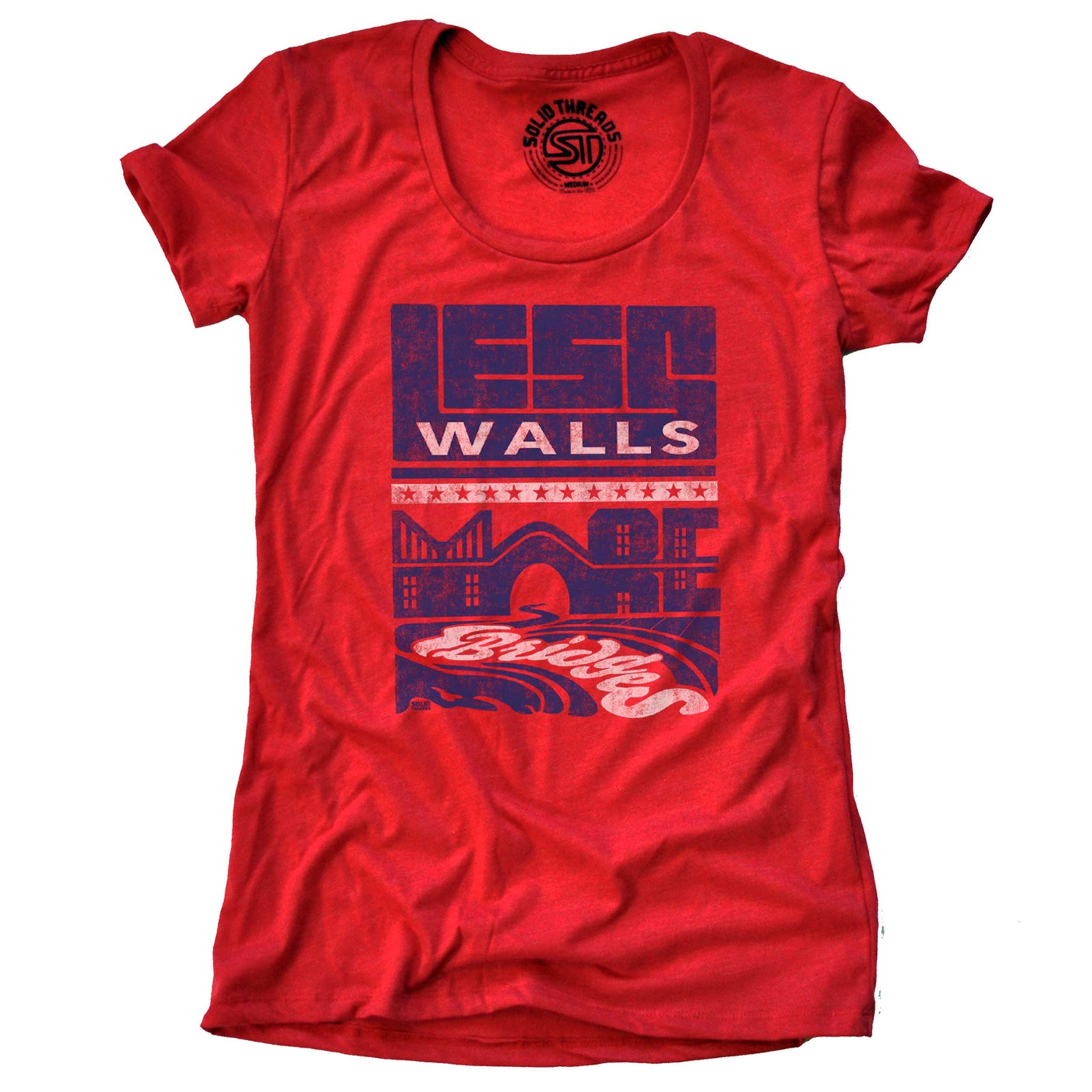 Women's Less Walls Vintage Inspired T-Shirt | SOLID THREADS