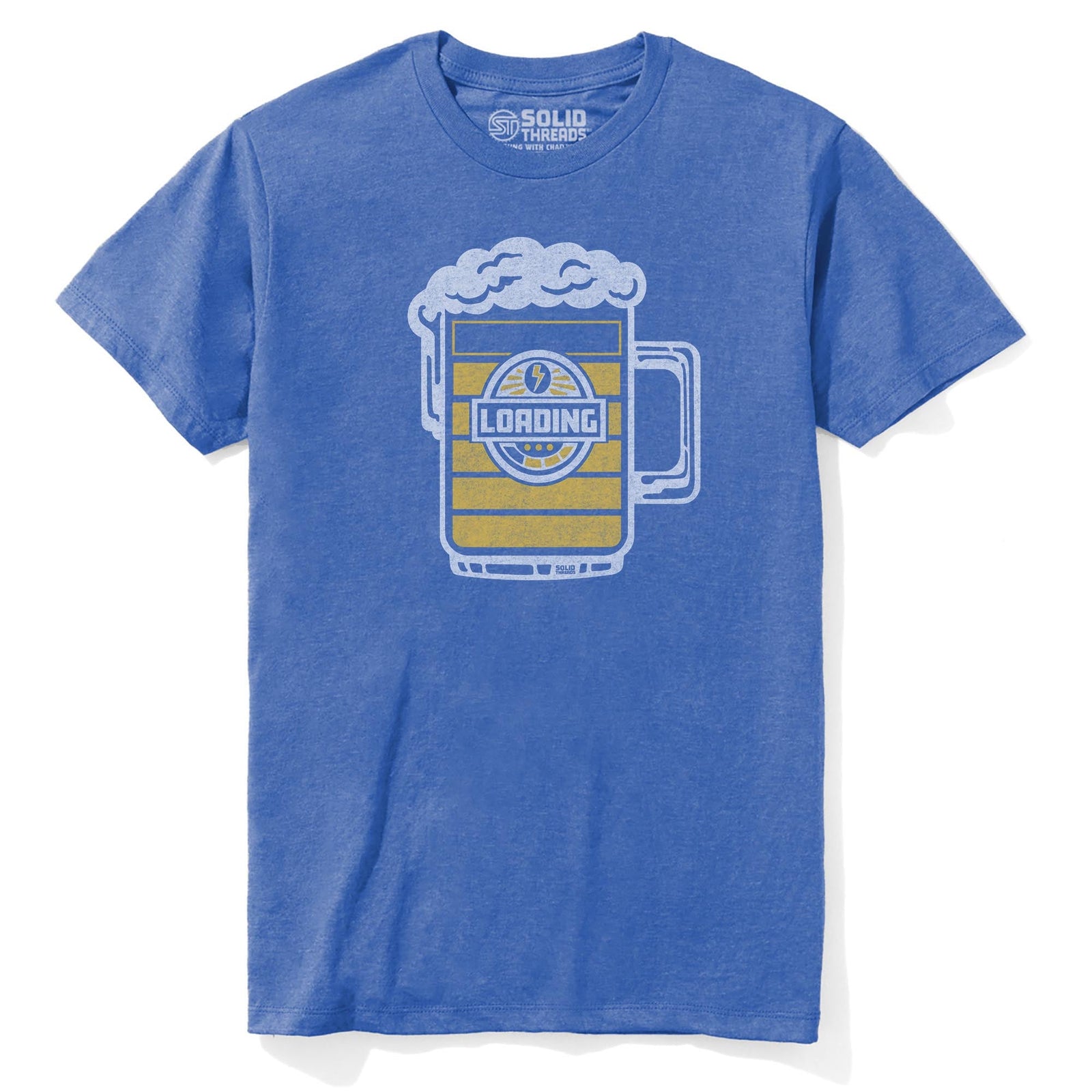 Beer Loading Vintage Staple T-shirt in Royal Heather - Front View