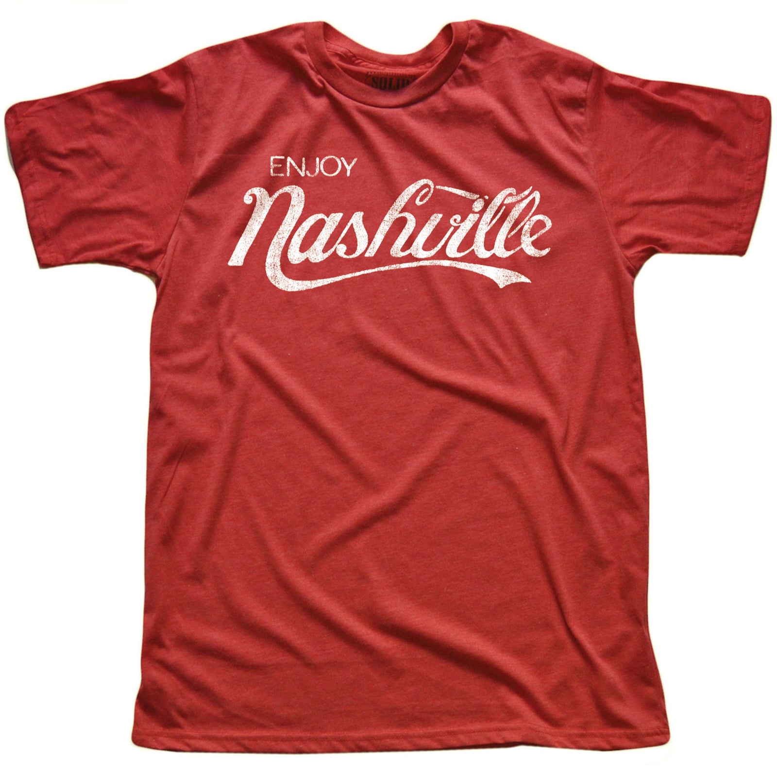 Men's Nash Cola Vintage Graphic T Shirt | Cool Nashville Coca Cola Tee | Solid Threads