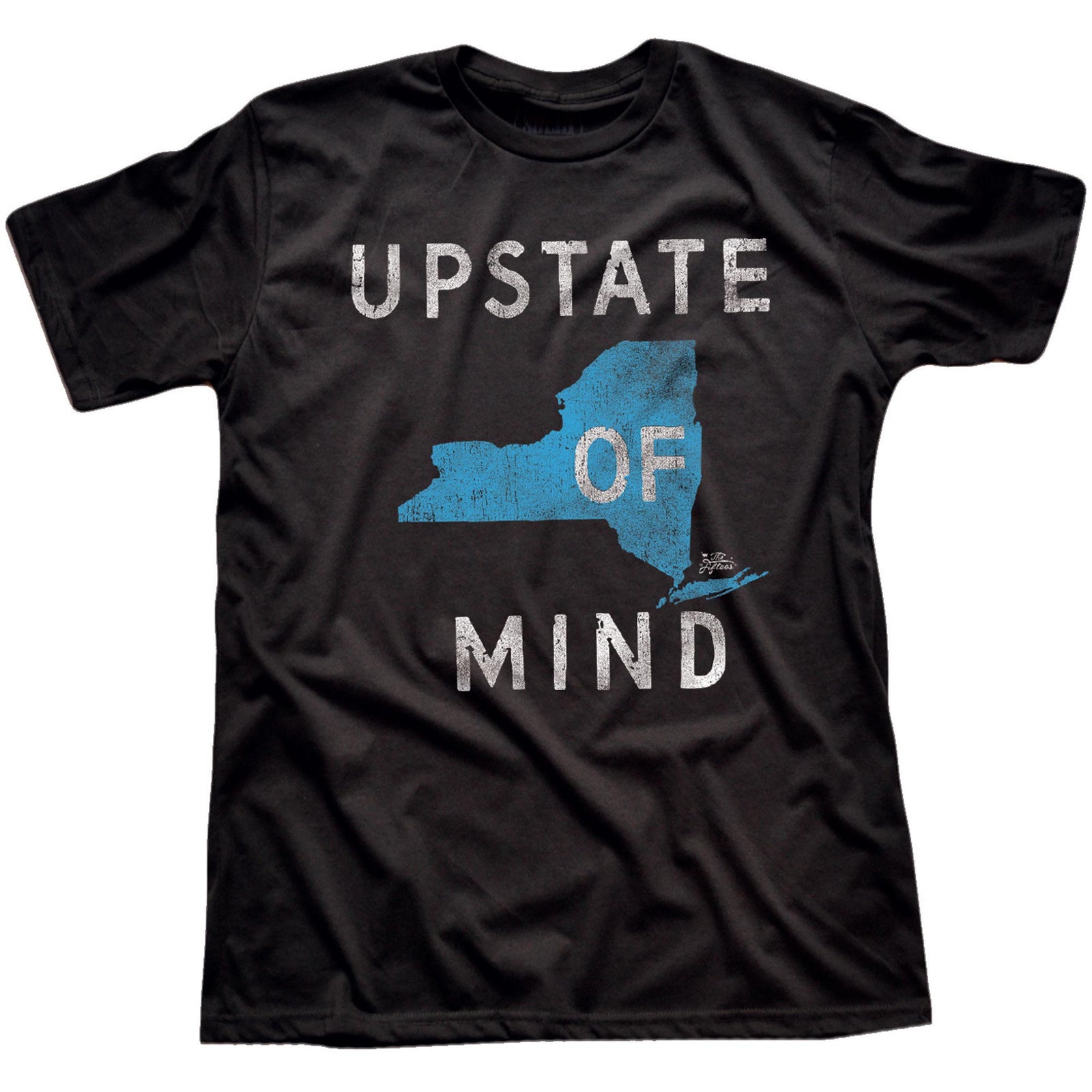 Men's Upstate Of Mind Cool Graphic T-shirt | Vintage New York Upstate Tee | Solid Threads
