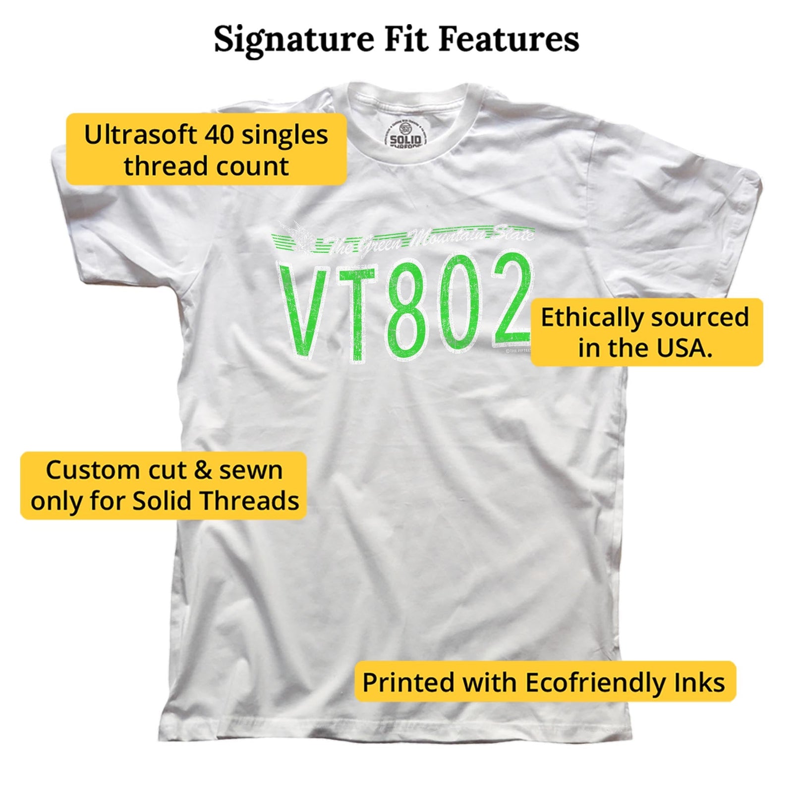 Vt802 Cool Signature T-shirt in White - Fit Attributes
