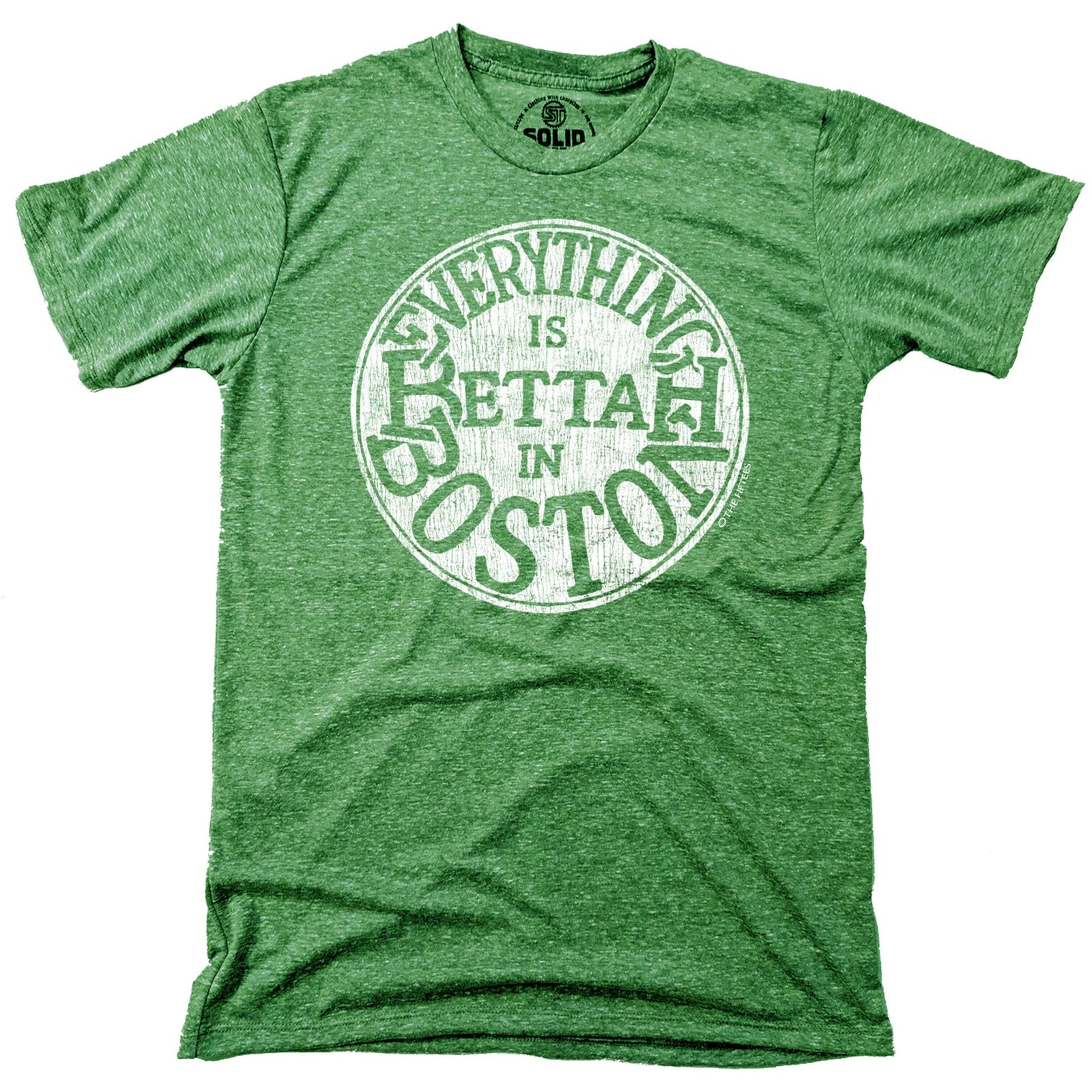Men's Bettah In Boston Funny Graphic T-Shirt | Vintage Massachusetts Pun Tee | Solid Threads