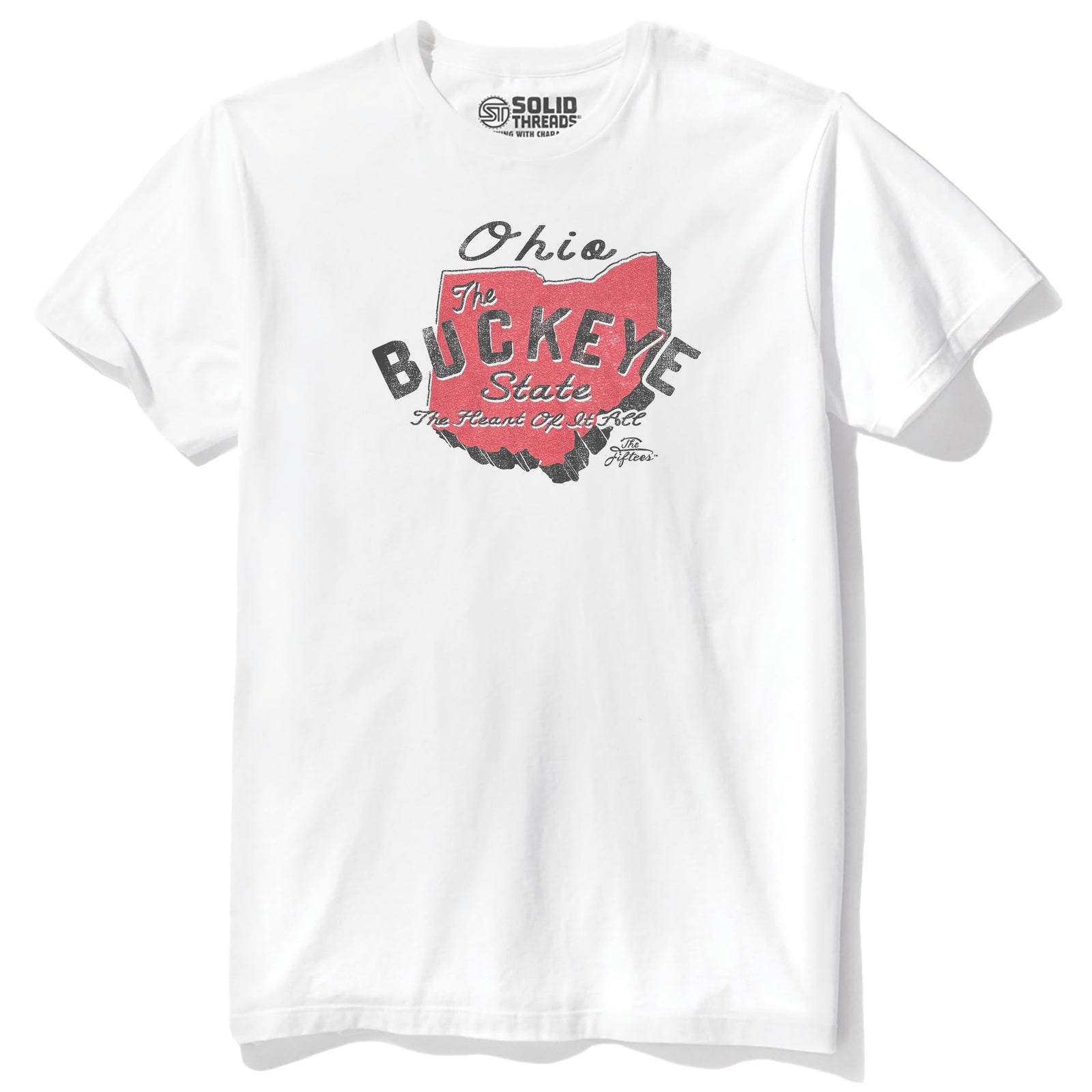 The Buckeye State Cool Staple T-shirt in White - Front View