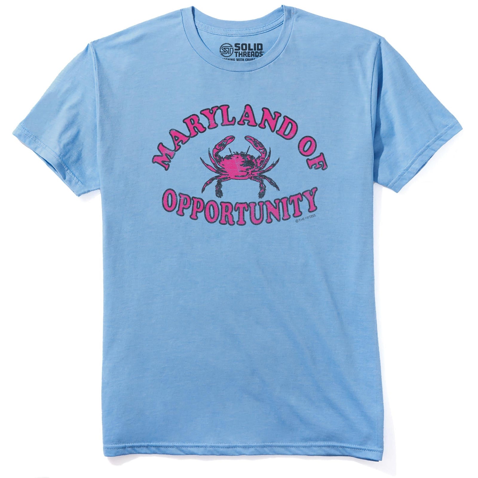 Maryland Opportunity Cool Staple T-shirt in Light Blue Heather - Front View