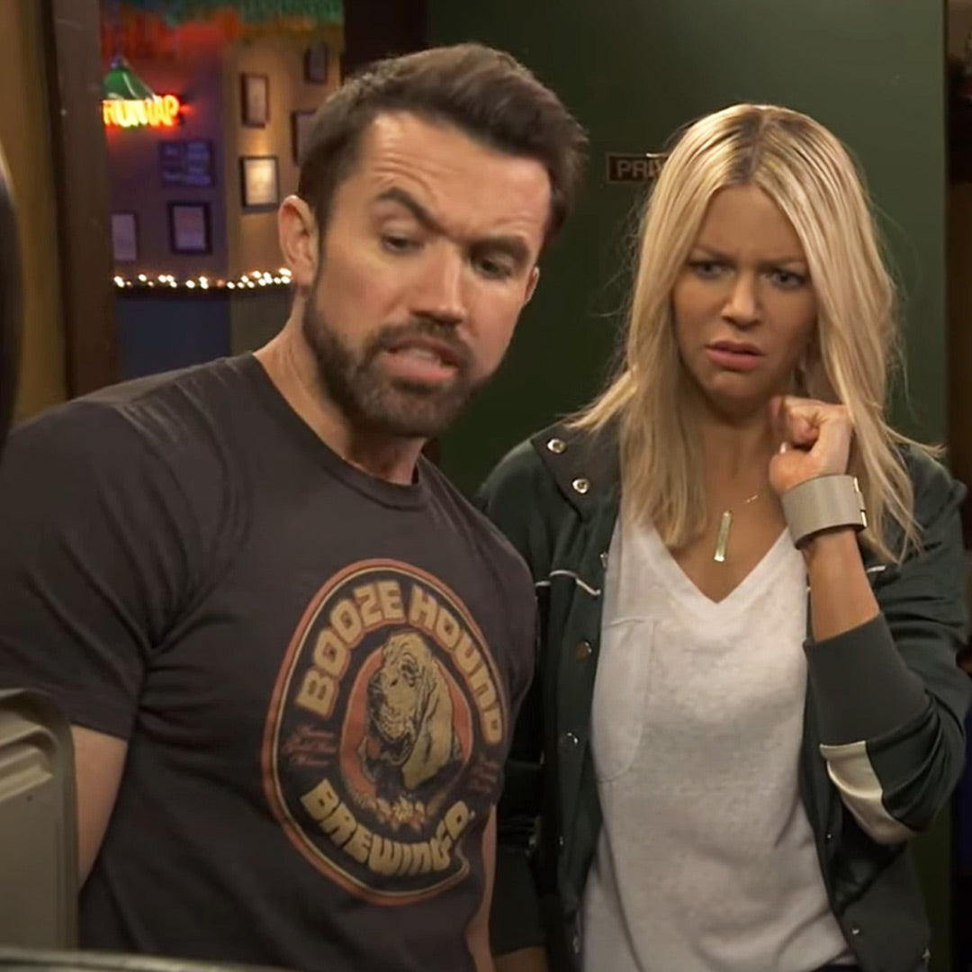 Men's Boozehound Brewing Company Retro Graphic Tee | Worn by Mac on Always Sunny in Philadelphia | Solid Threads