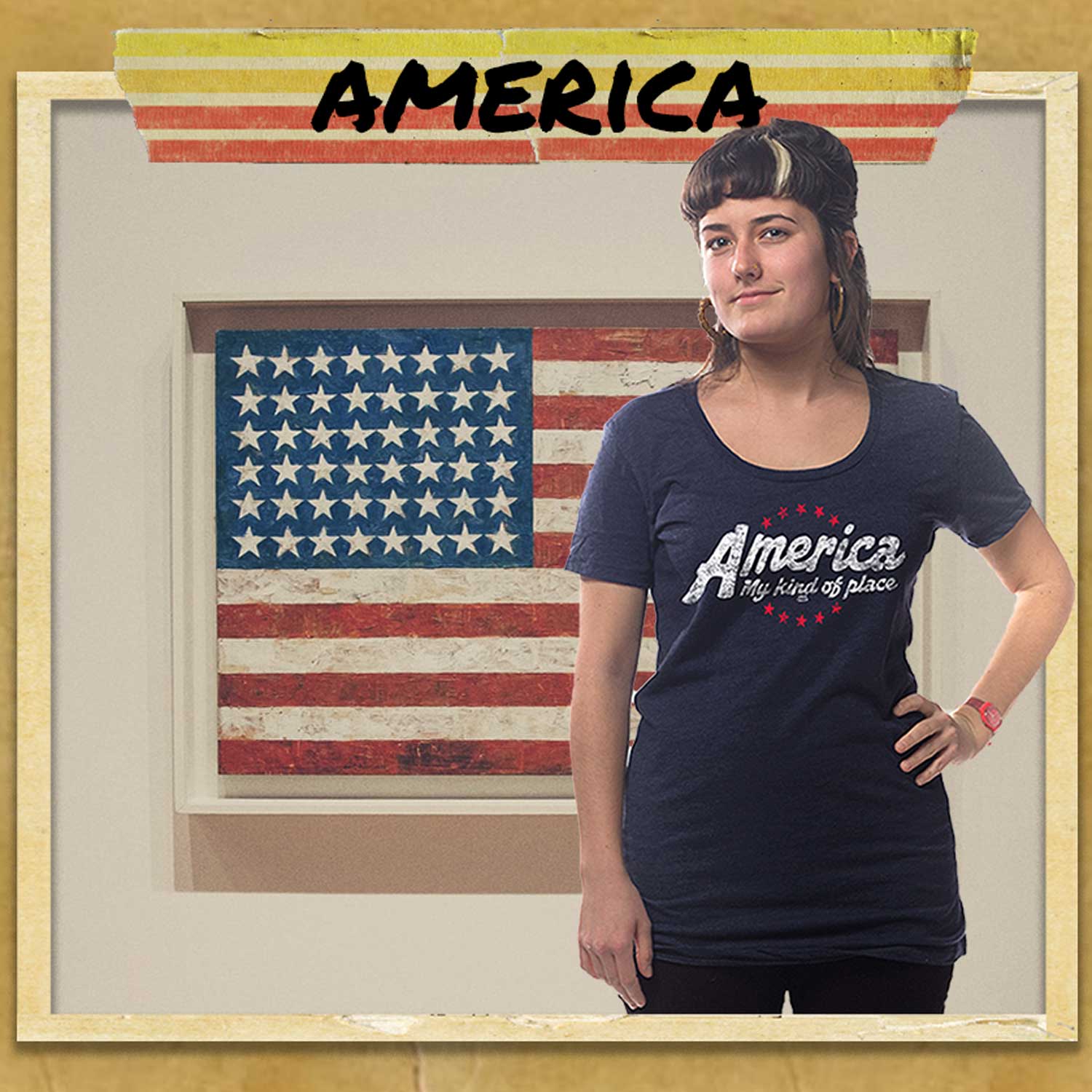 Cool Vintage United States of America Graphic Tees | Retro Fourth of July T-Shirts | Solid Threads