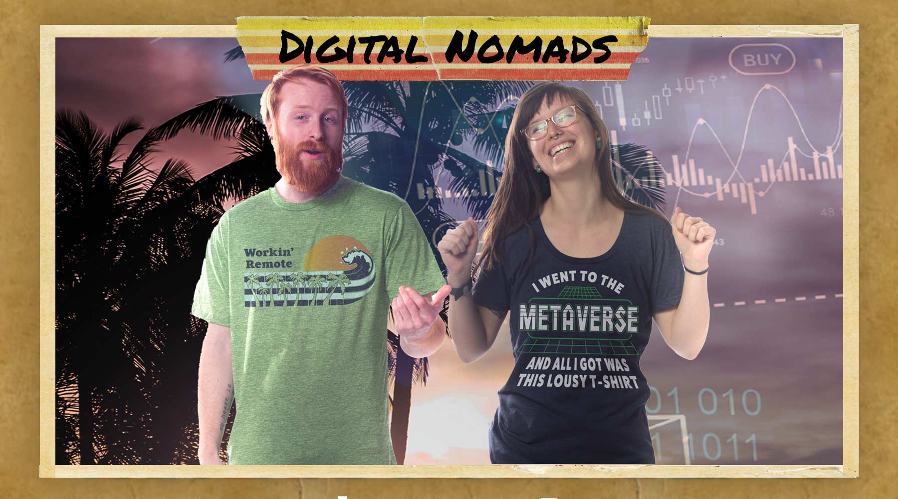 Cool Retro Remote Worker Gifts | Funny Digital Nomad Graphic Tees & Apparel