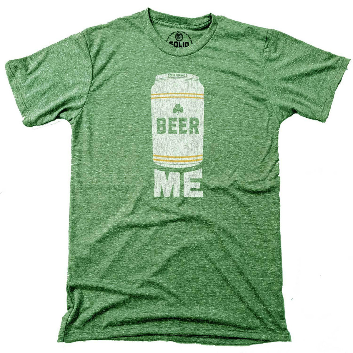 Men&#39;s Beer Me Vintage Pinta Graphic T-Shirt | Funny St Paddy&#39;s Drinking Tee | Solid Threads