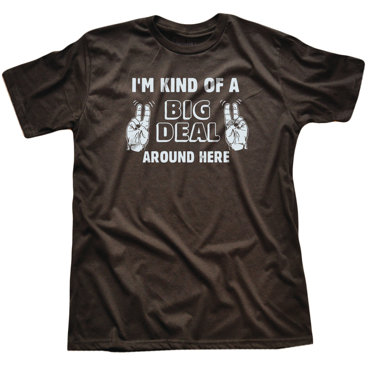 Men's Kind Of A Big Deal Funny Hot Shot Graphic Tee | Cool Anchorman Black T-shirt | SOLID THREADS