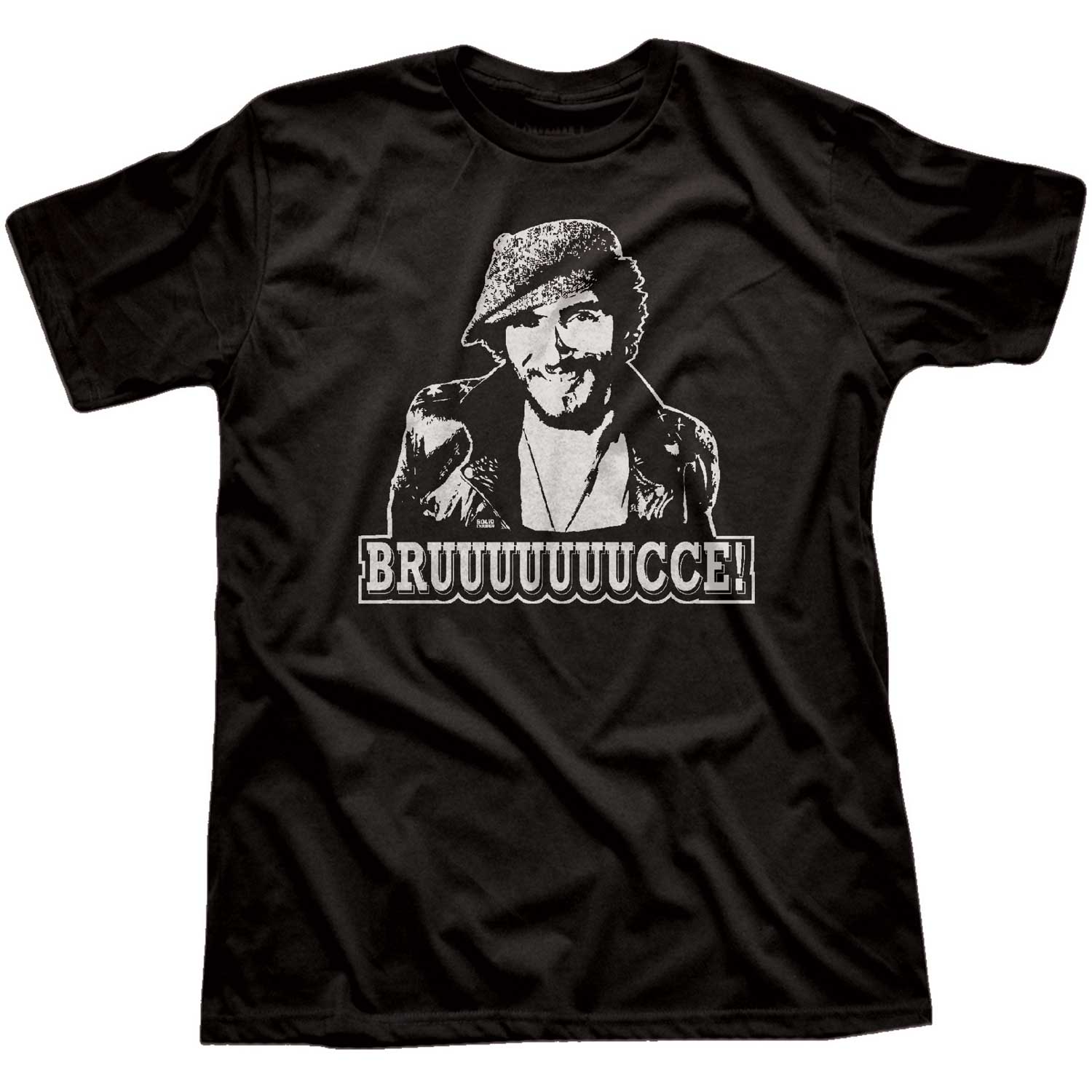Men's Bruuuce Vintage Music T-Shirt | Retro Springsteen Fan Graphic Tee | Solid Threads