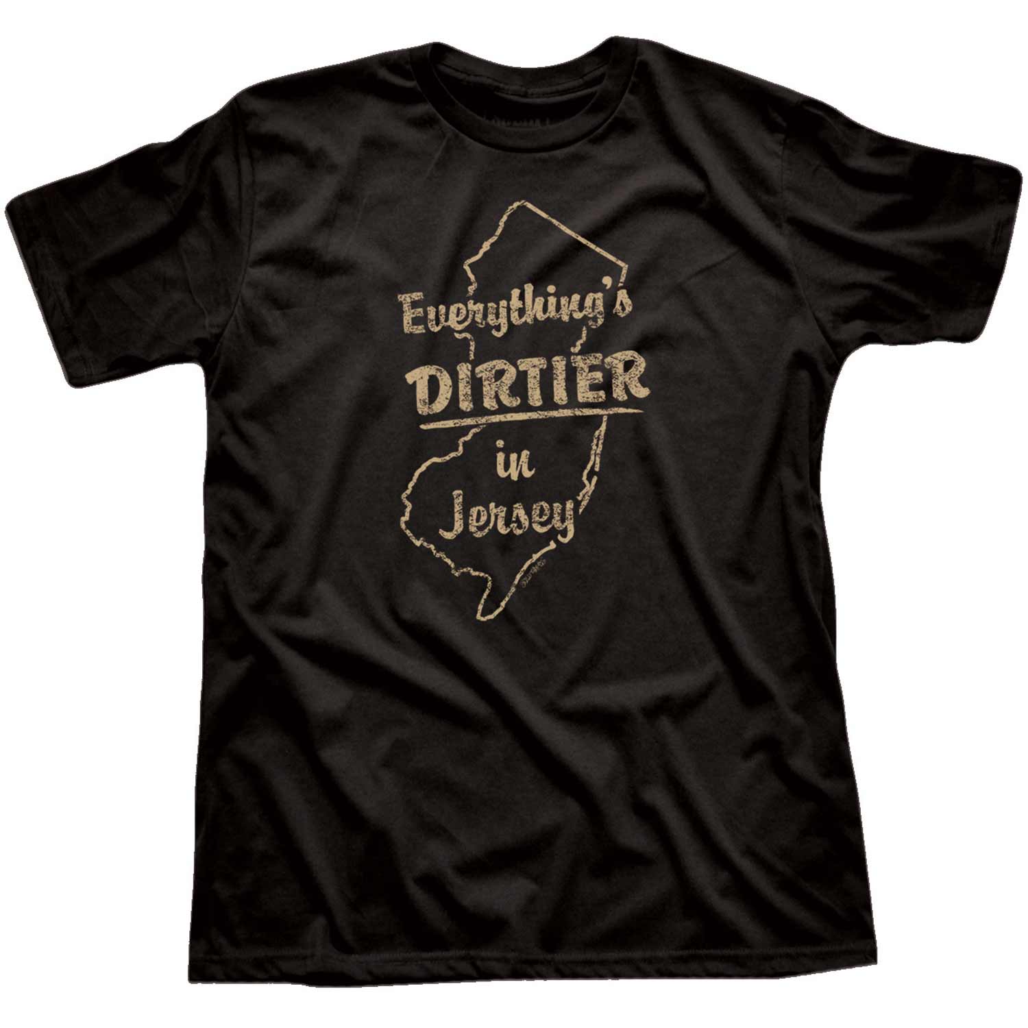 Men's Everything's Dirtier In Jersey Vintage Graphic T-Shirt | Funny NJ Tee | Solid Threads