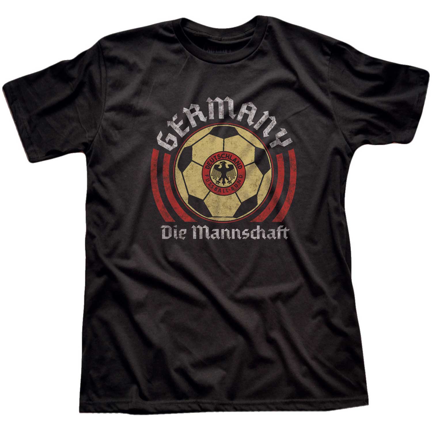 Men's Germany National Soccer Team Cool Graphic T-Shirt | Vintage Deutschland Tee | Solid Threads