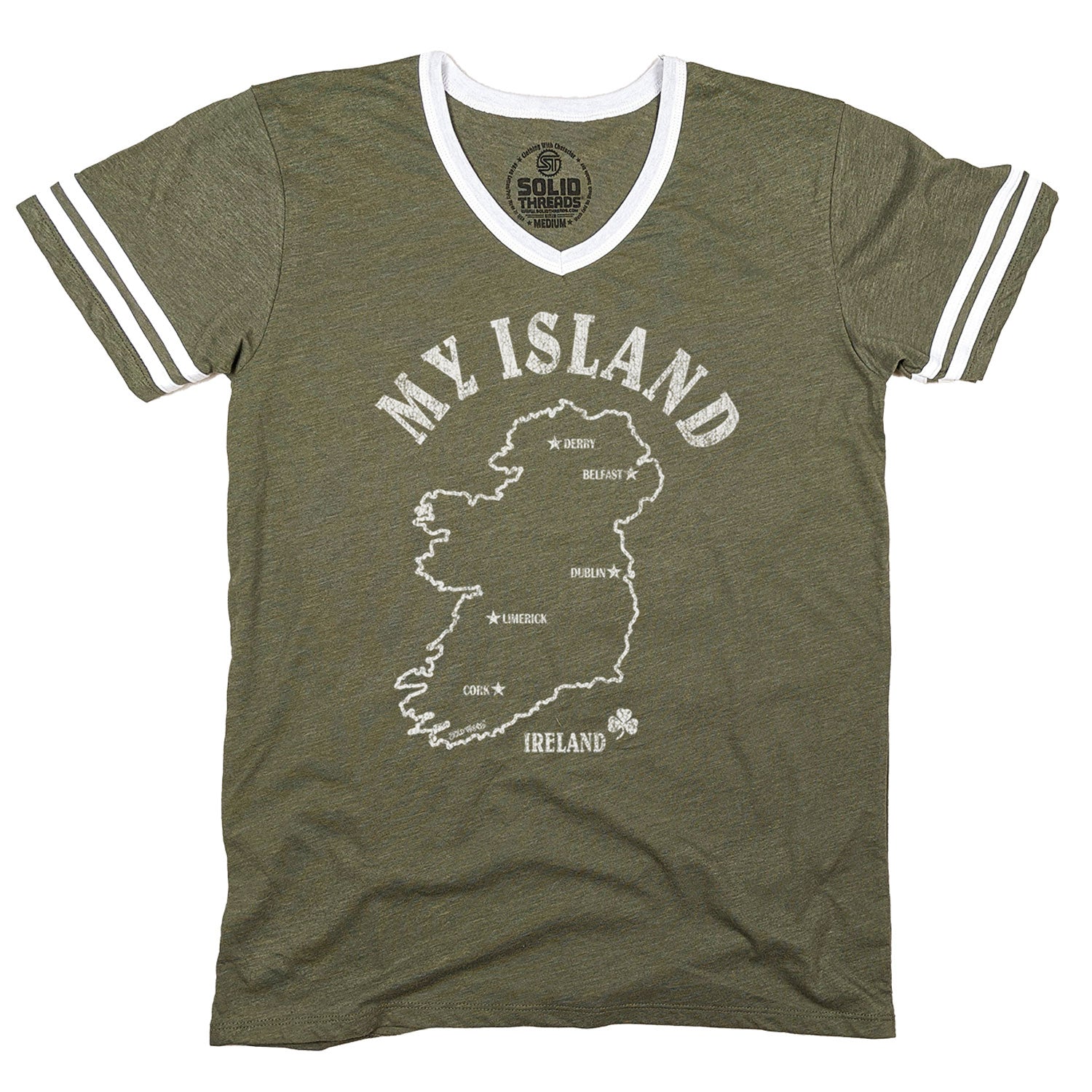 My Island Ringer V-Neck T-Shirt