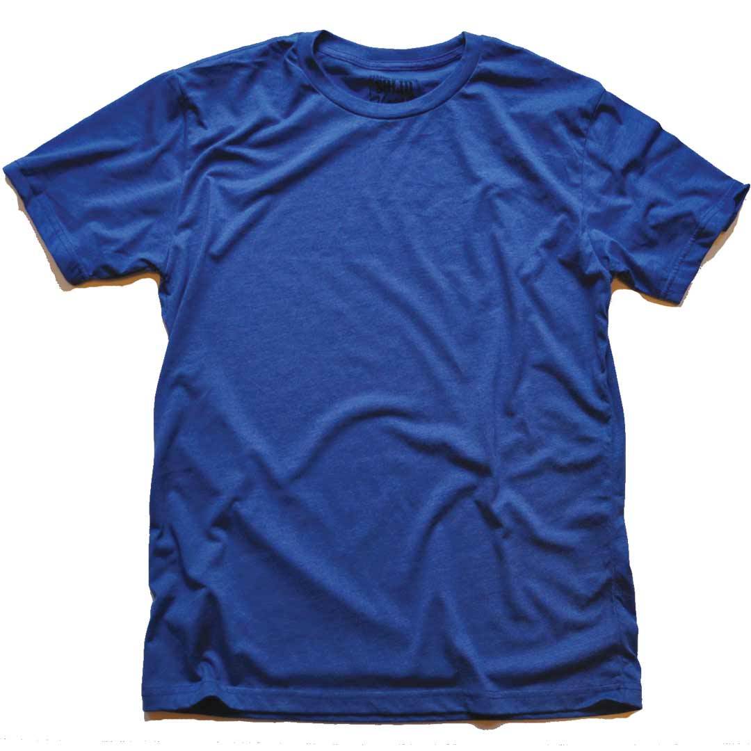 Men's Solid Threads Crew Neck Royal T-shirt