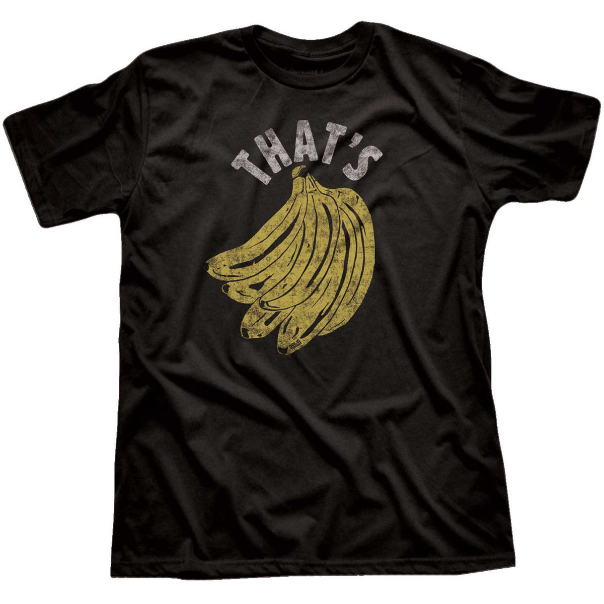 Retro Men&#39;s That&#39;s Bananas Funny Vegetarian Graphic Tee | Cool Vegan Brown T-shirt | SOLID THREADS